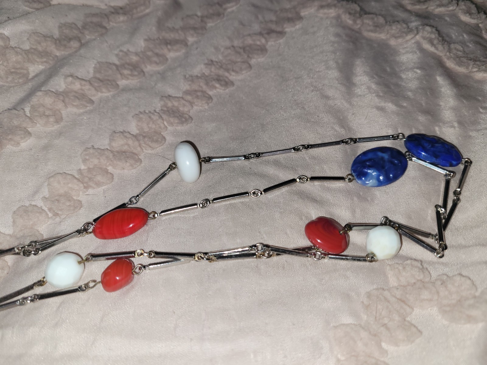 Vintage Red White And Blue Jewelry
