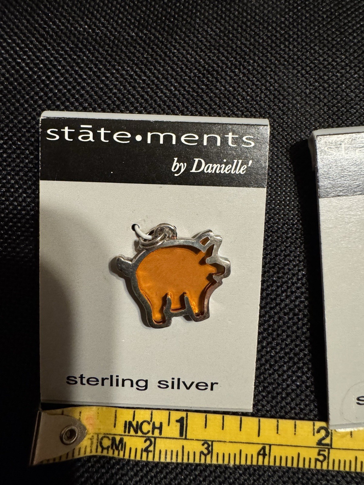 Three statement By Danielle Sterling Silver Pig Charms, All Different