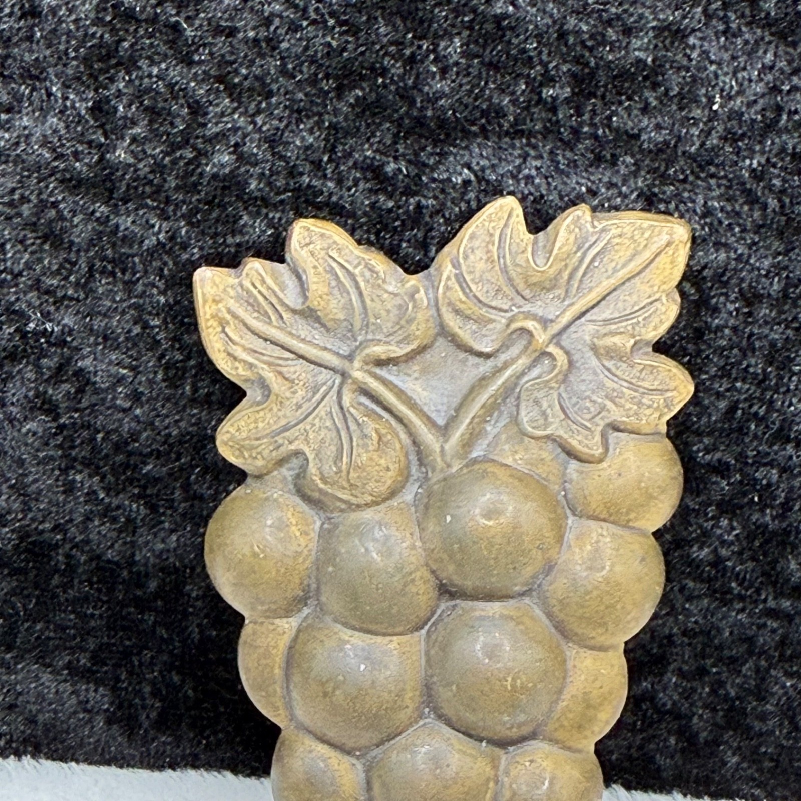 Vintage Brass Grape Cluster Brooch
