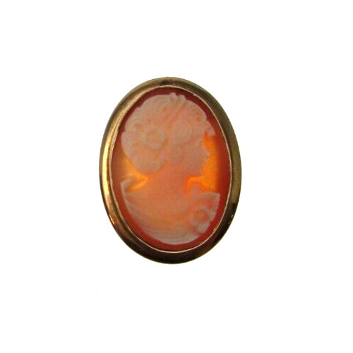 A&Z Hayward 1/20 14K Gold Filled Cameo Brooch Pin/Necklace Charm 1 1/4″