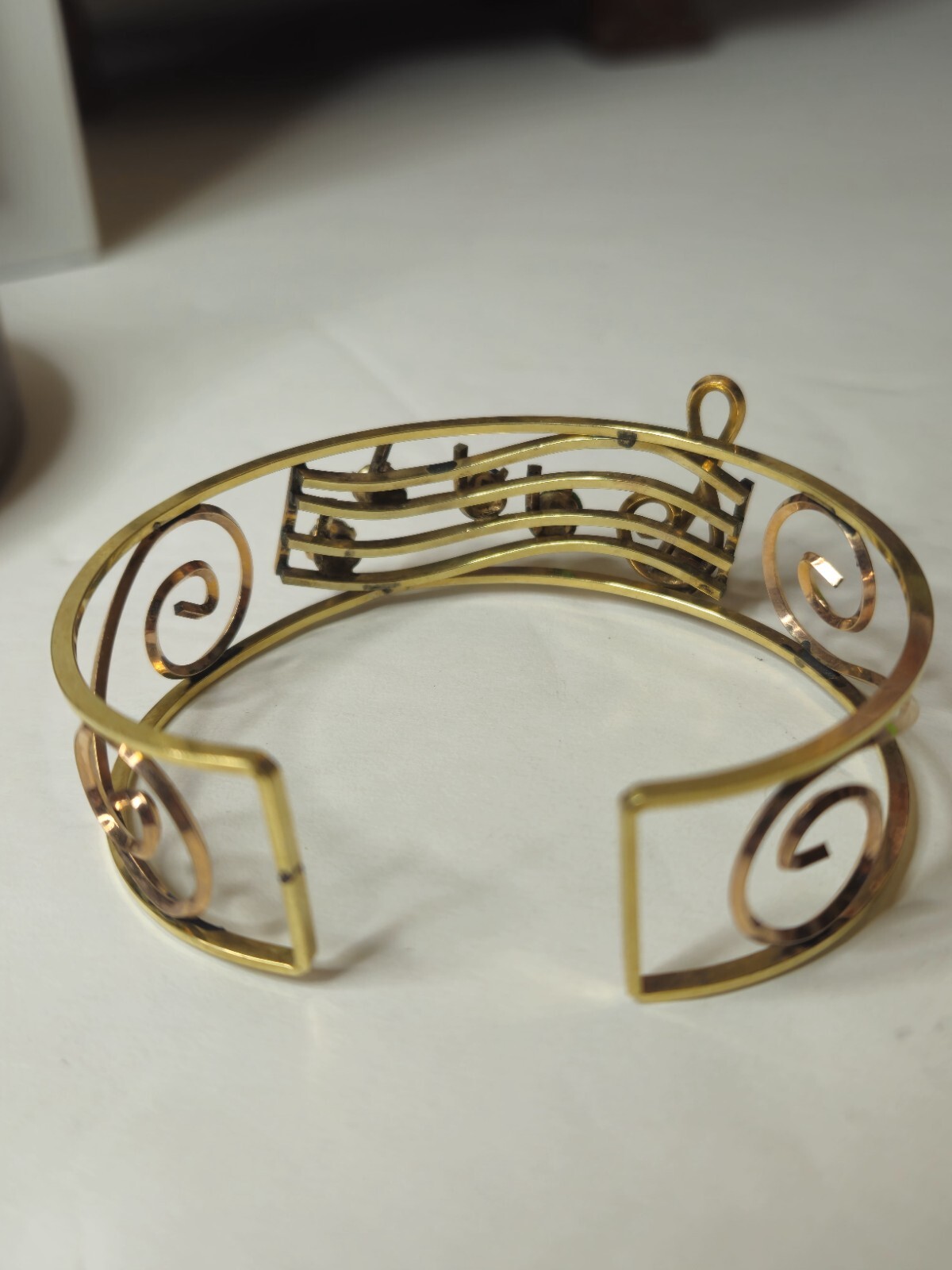 Musical Gold Filled Vintage Cuff Bracelet