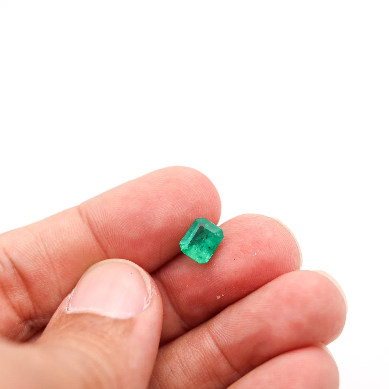 GIA CERTIFIED Emerald Rectangular Shape Vivid Green 1.59 Carats GIA-2225072297