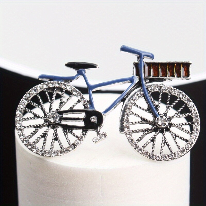 Retro Nostalgic Creative Niche Bike Brooch Women Men Jewelry Gift Accessories