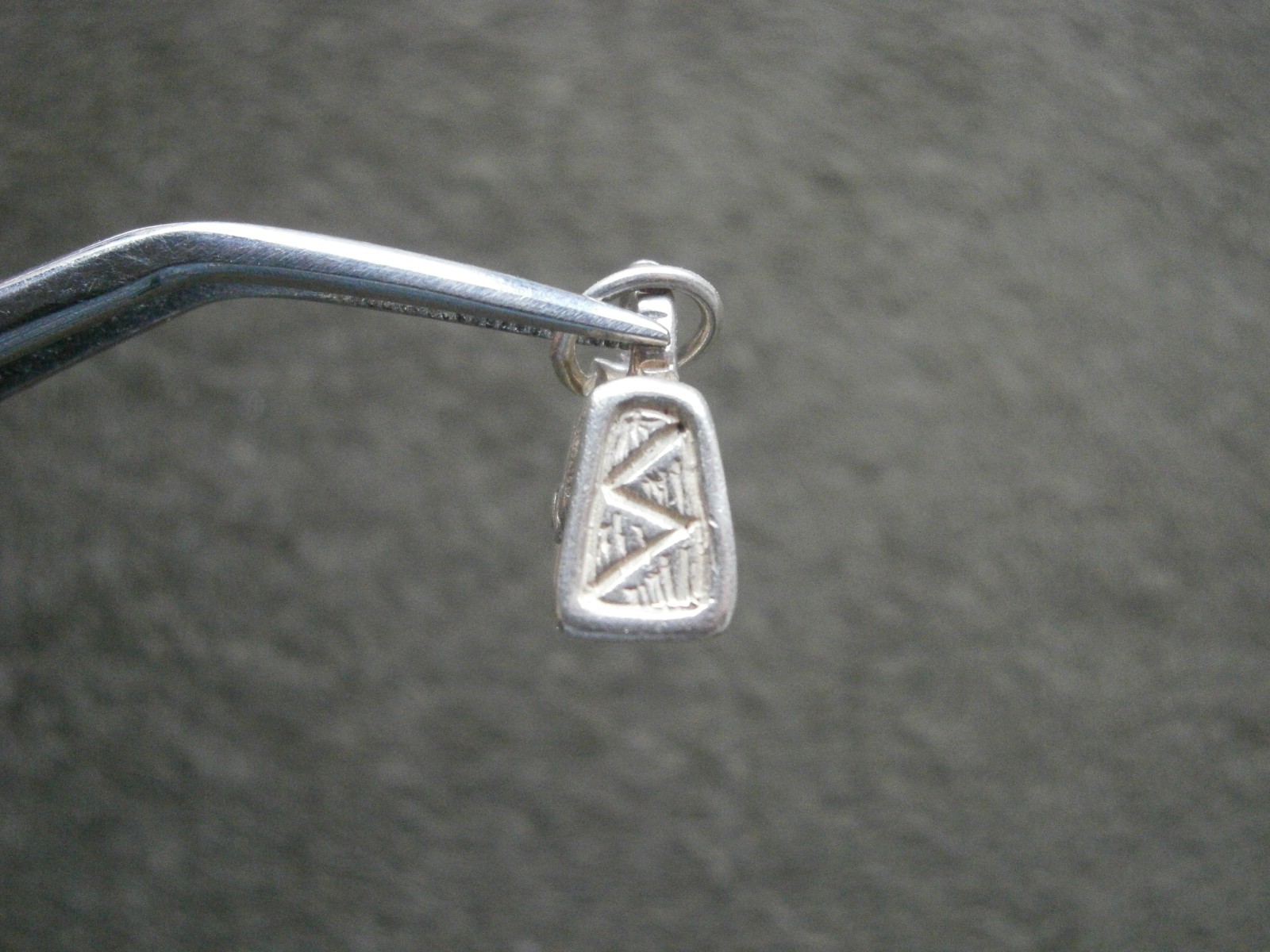 Purse Handbag Vintage Solid Sterling Silver Bracelet Charm Pendant 2.5g