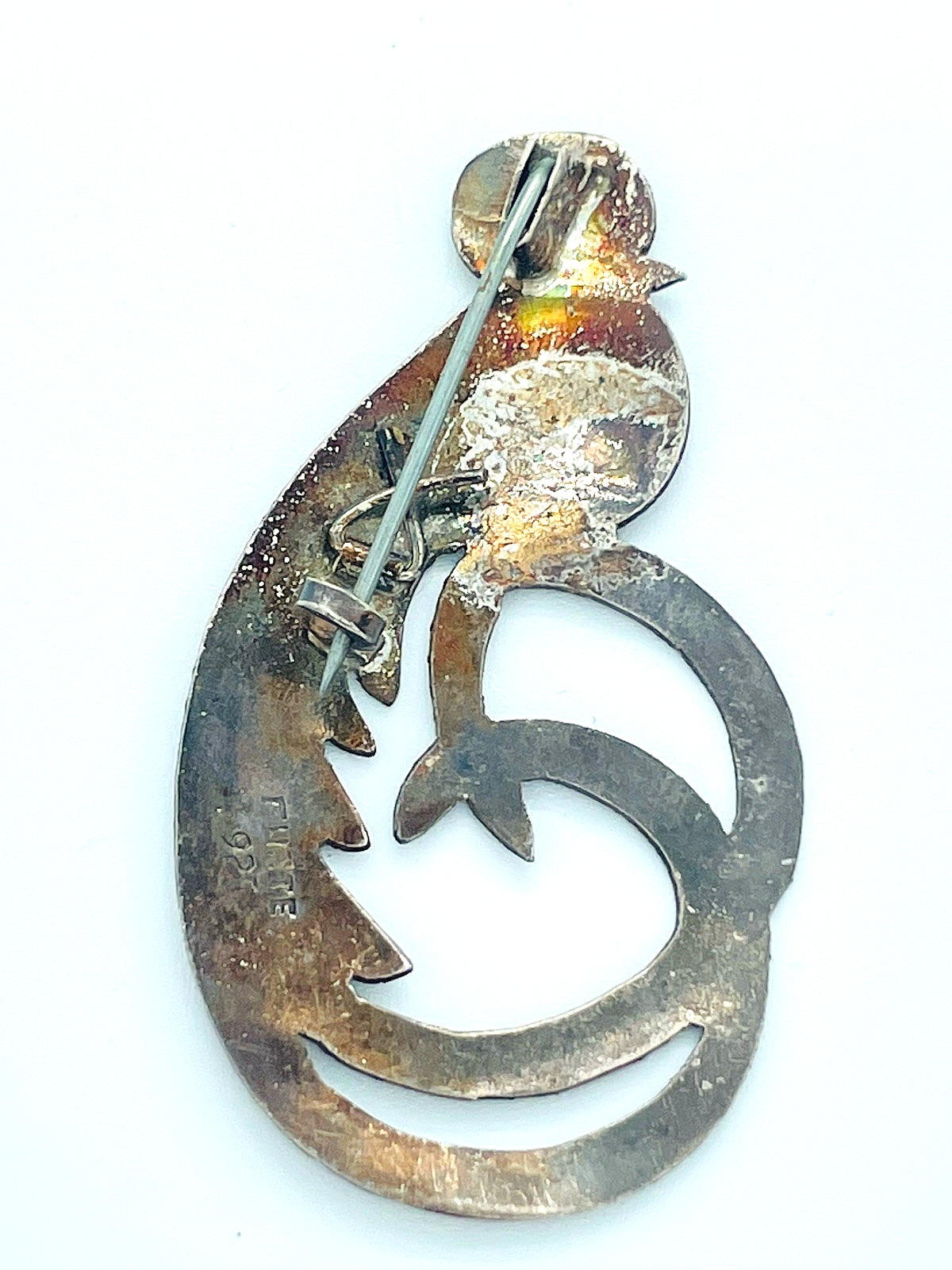 Sterling Silver Quetzal 2026 Modern Folklore Bohemian Sculptural Bird Pin