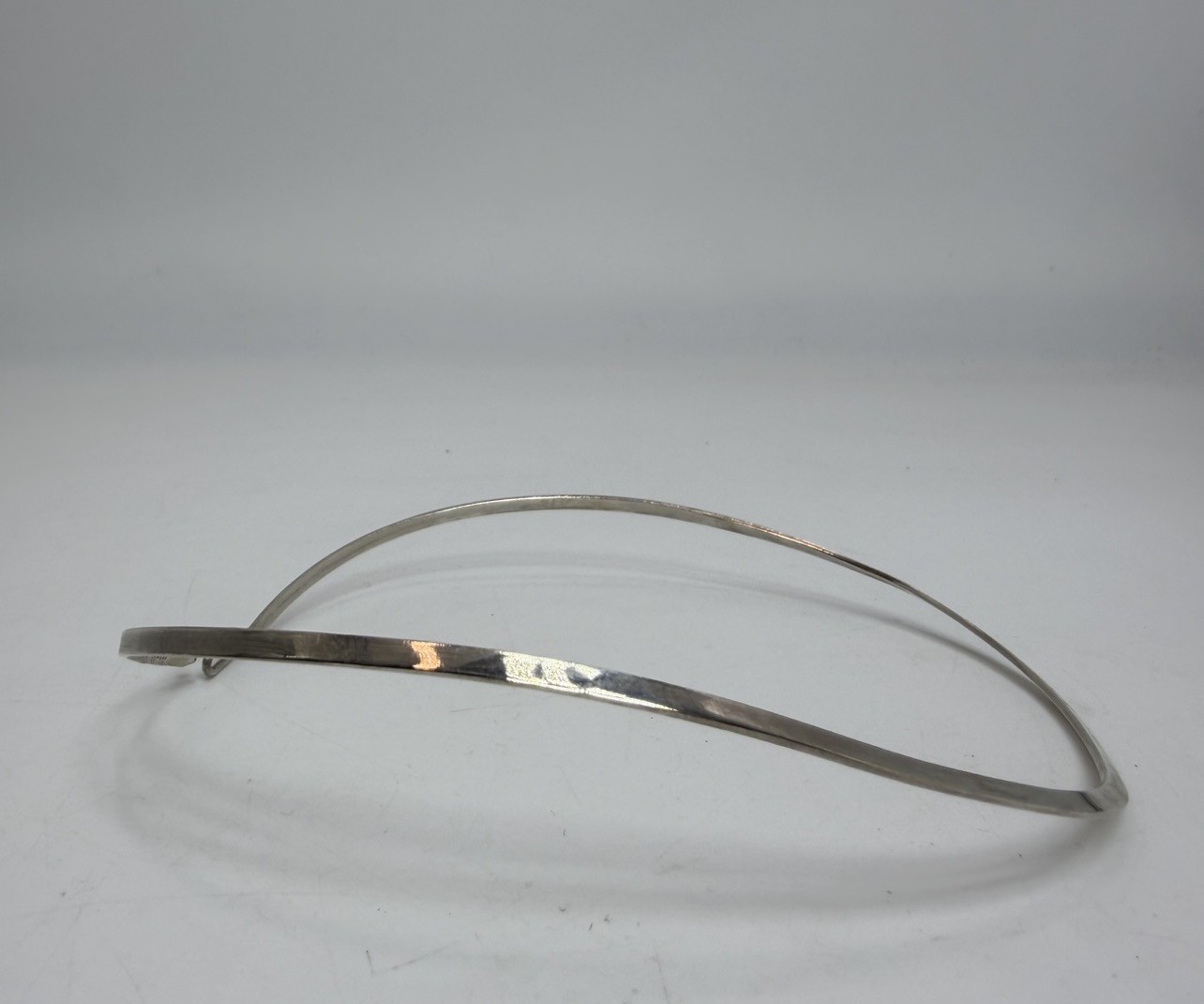 Vintage Sterling Silver 925 Collar Torque Necklace 12 grams approx. Mexico