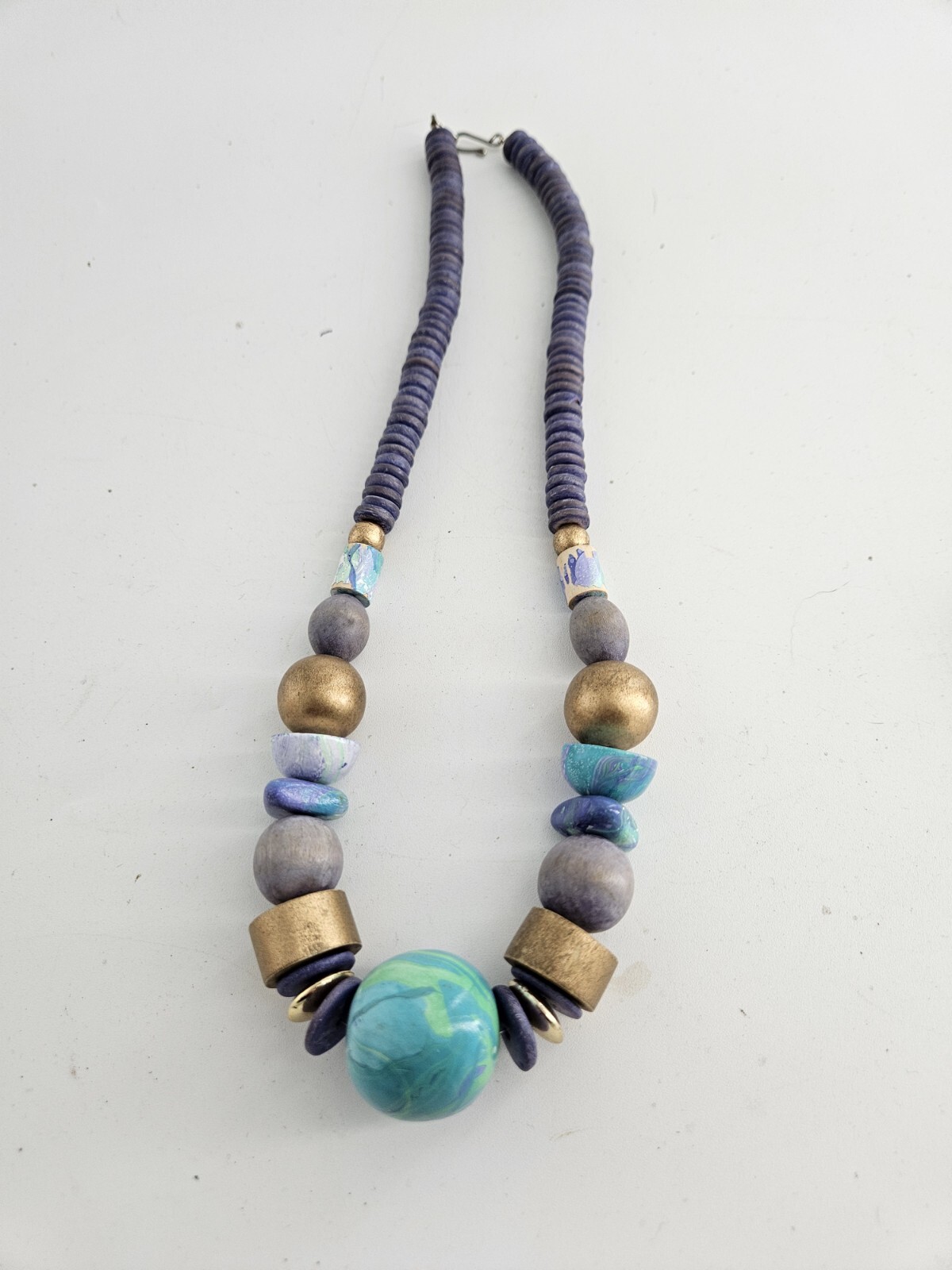 Vintage Unique Necklace Lot Multi Color Mixed Materials And Styles