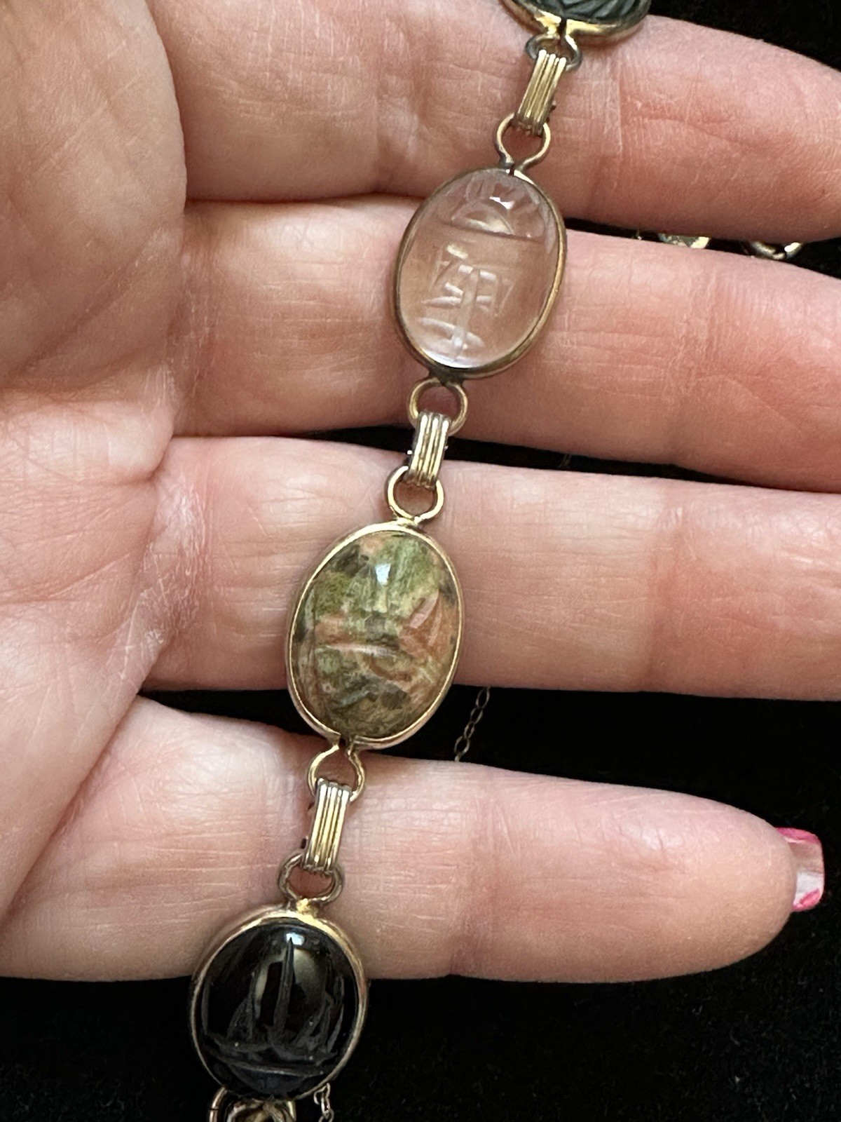 Vintage Lady Hadley 12k GF Scarab Bracelet