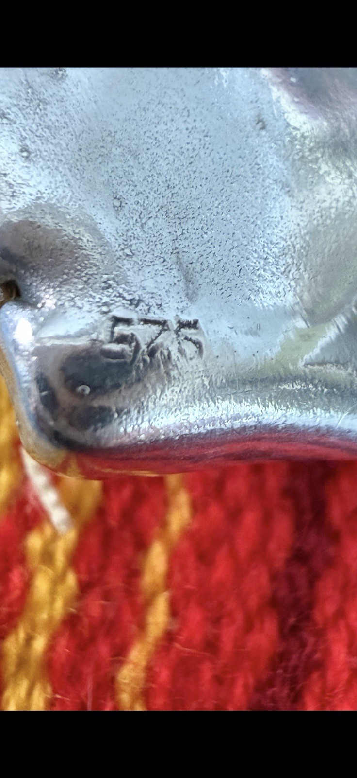 Vintage Modernist Sculpted Electroform Sterling Silver Clip-On Earrings 18.9g