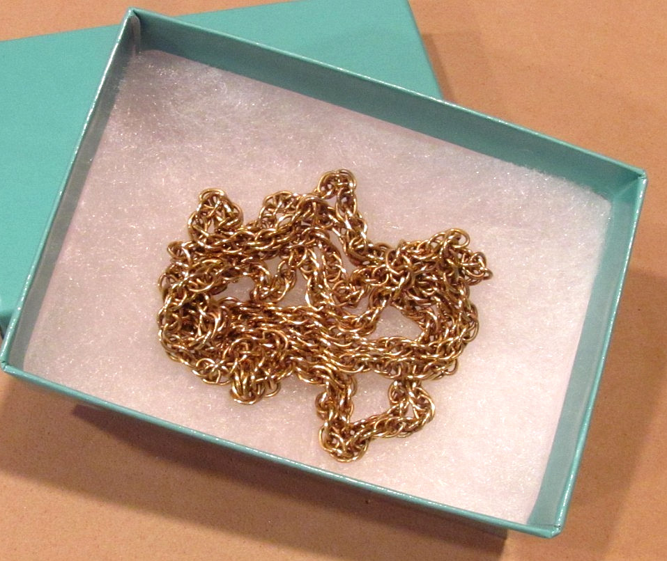 STUNNING! VTG 27.5” 12K GF Attleboro Co. (ACO) Rope Chain Necklace 13.13g~3.4mm