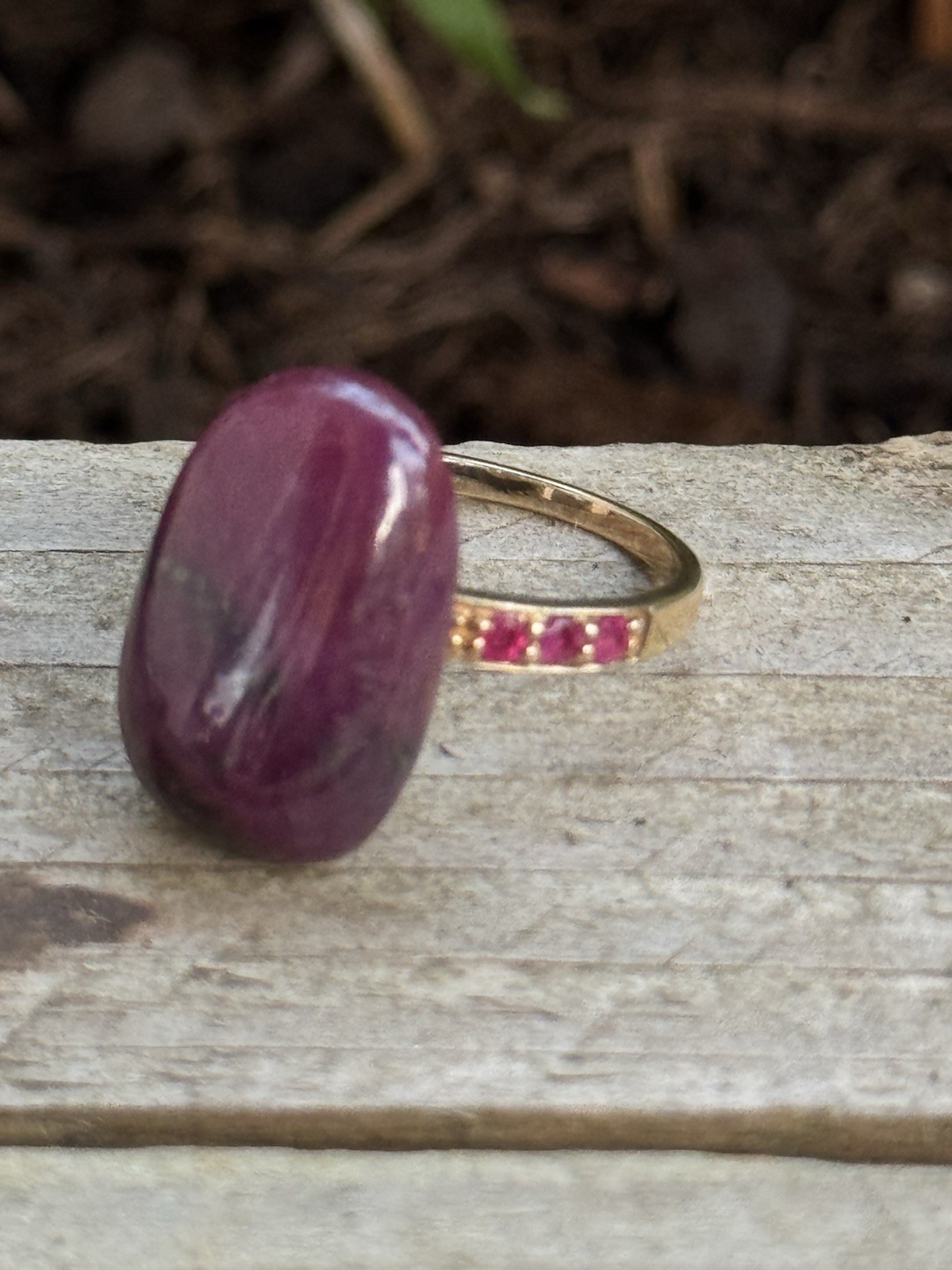 Natural Ruby ring MDI sterling silver 925