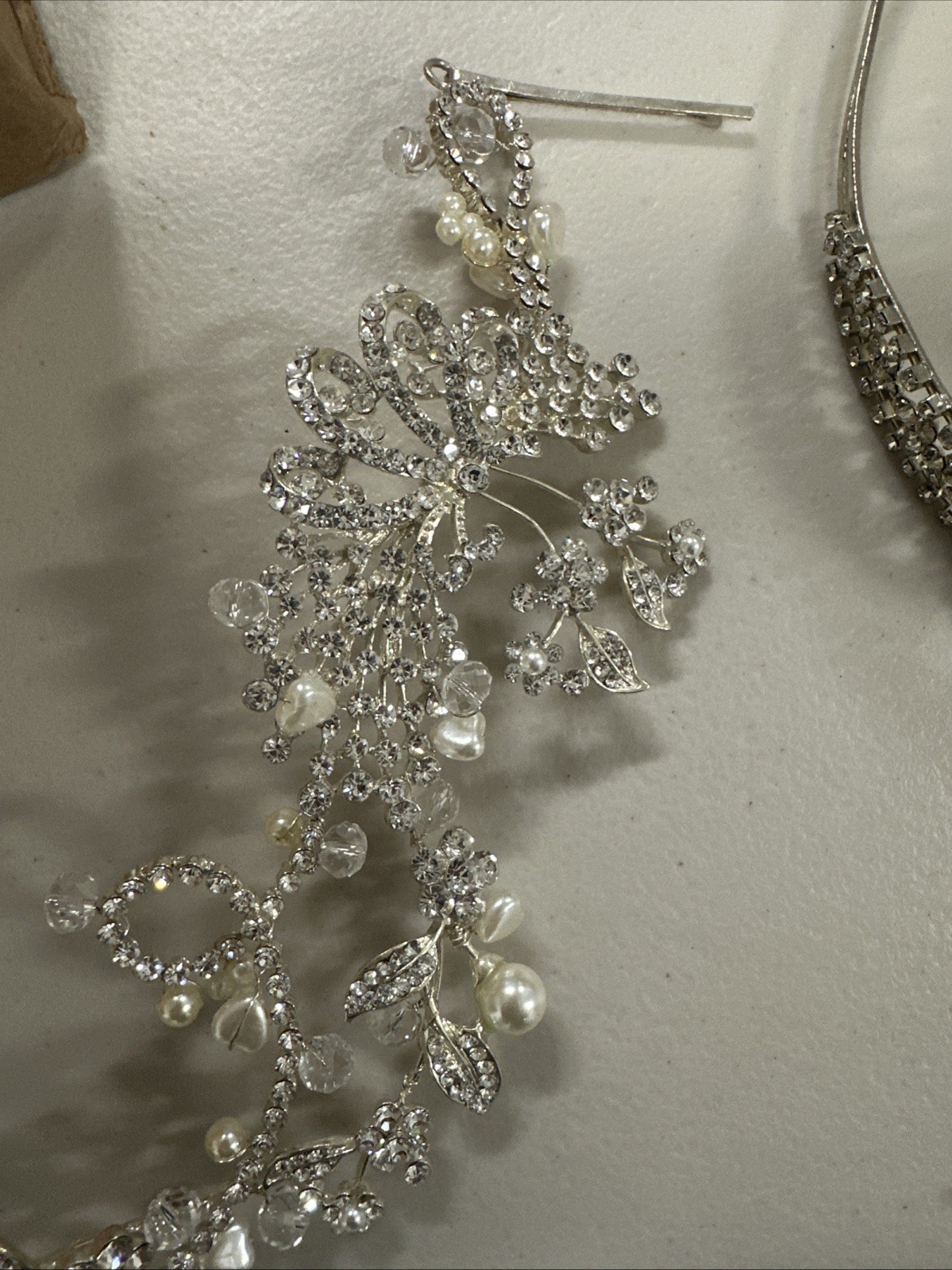 Auction Lot #2 : Rhinestone Headbands and Brooch +