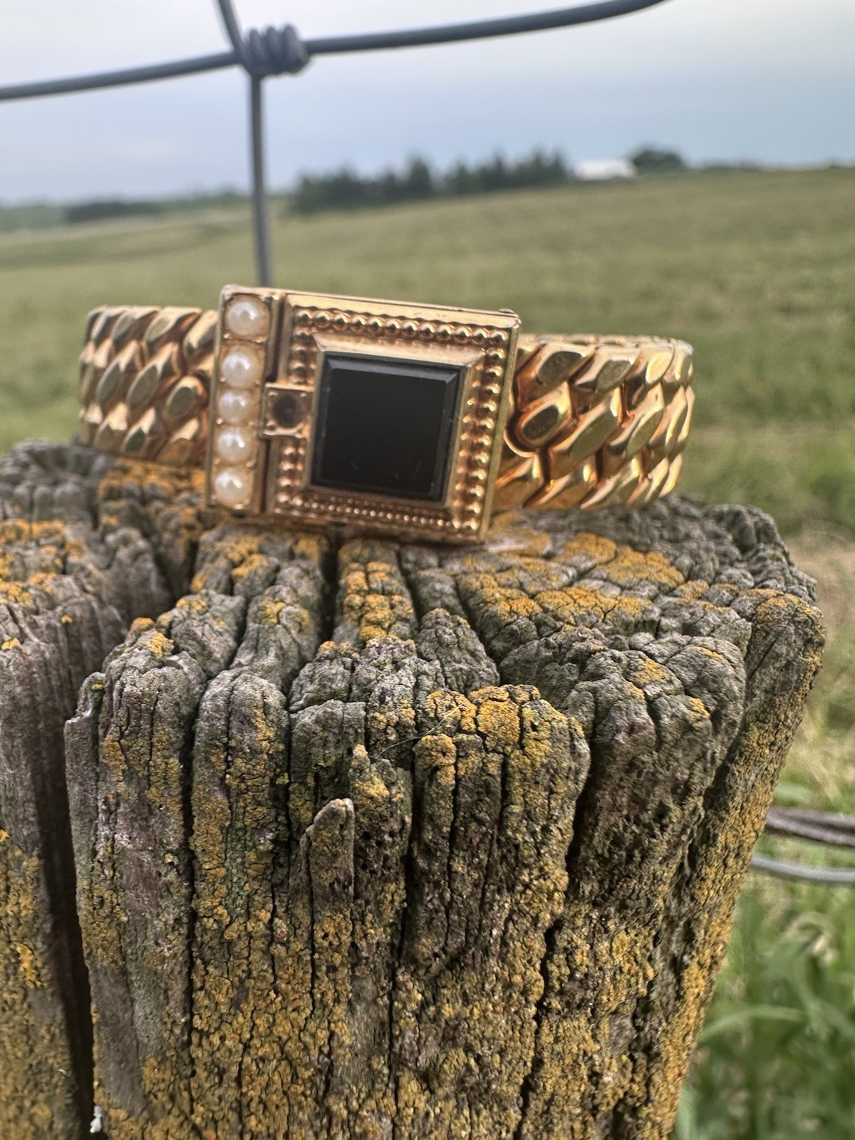 Gold Filled Expansion Bracelet Signed Speidel With Locket Vintage Sweetheart