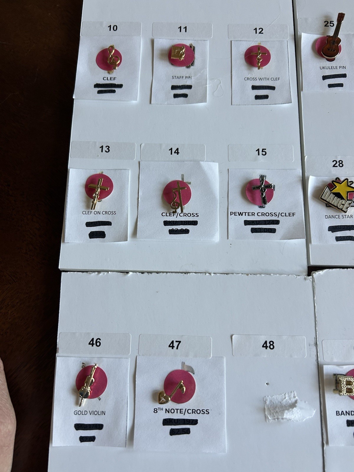 Huge Lot Of 82 Music Themed Pins; Guitar, Musical Notes, Etc All NEW