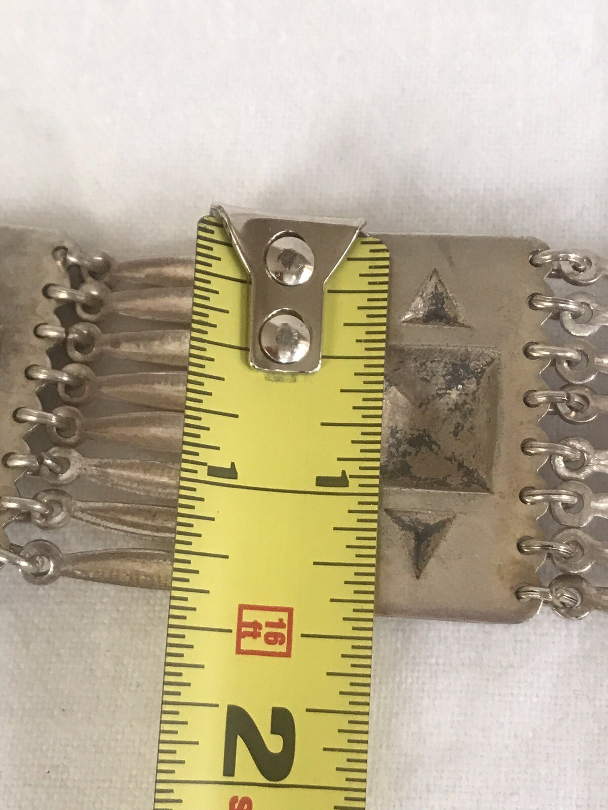 Vintage Sterling Silver Taxco Mexican Mayan Linked BOHO style Bracelet.