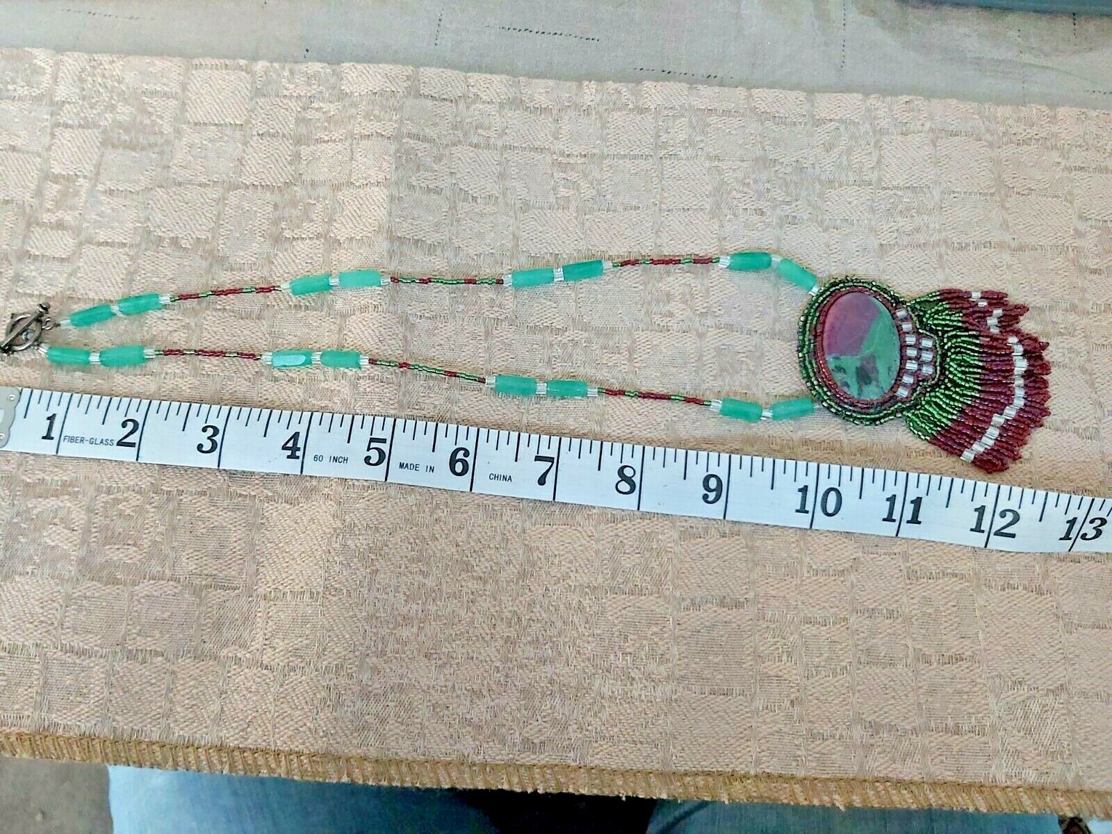 2 Southwestern Beaded Necklaces W/ toggle Closure-PLEASE LOOK AT ALL PICTURES