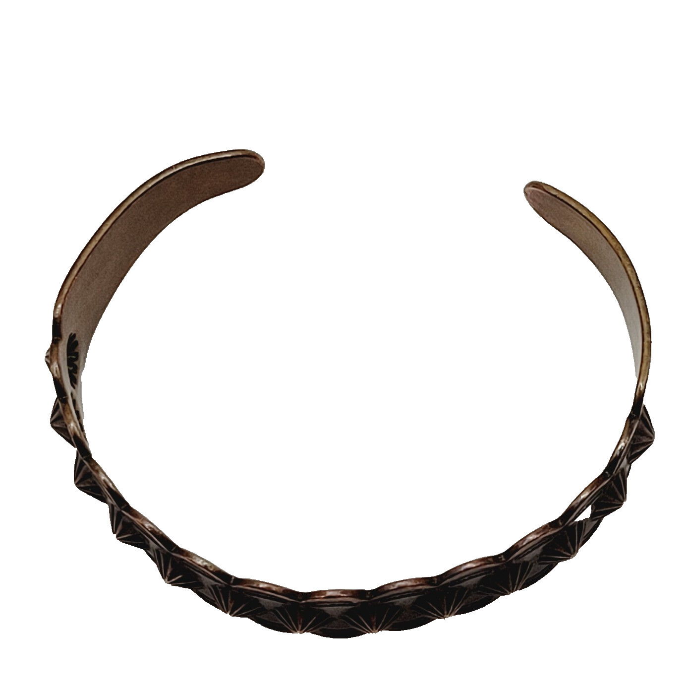 Copper Southwestern Concho Repousse Arrow Engraved Design SMALL Cuff Bracelet
