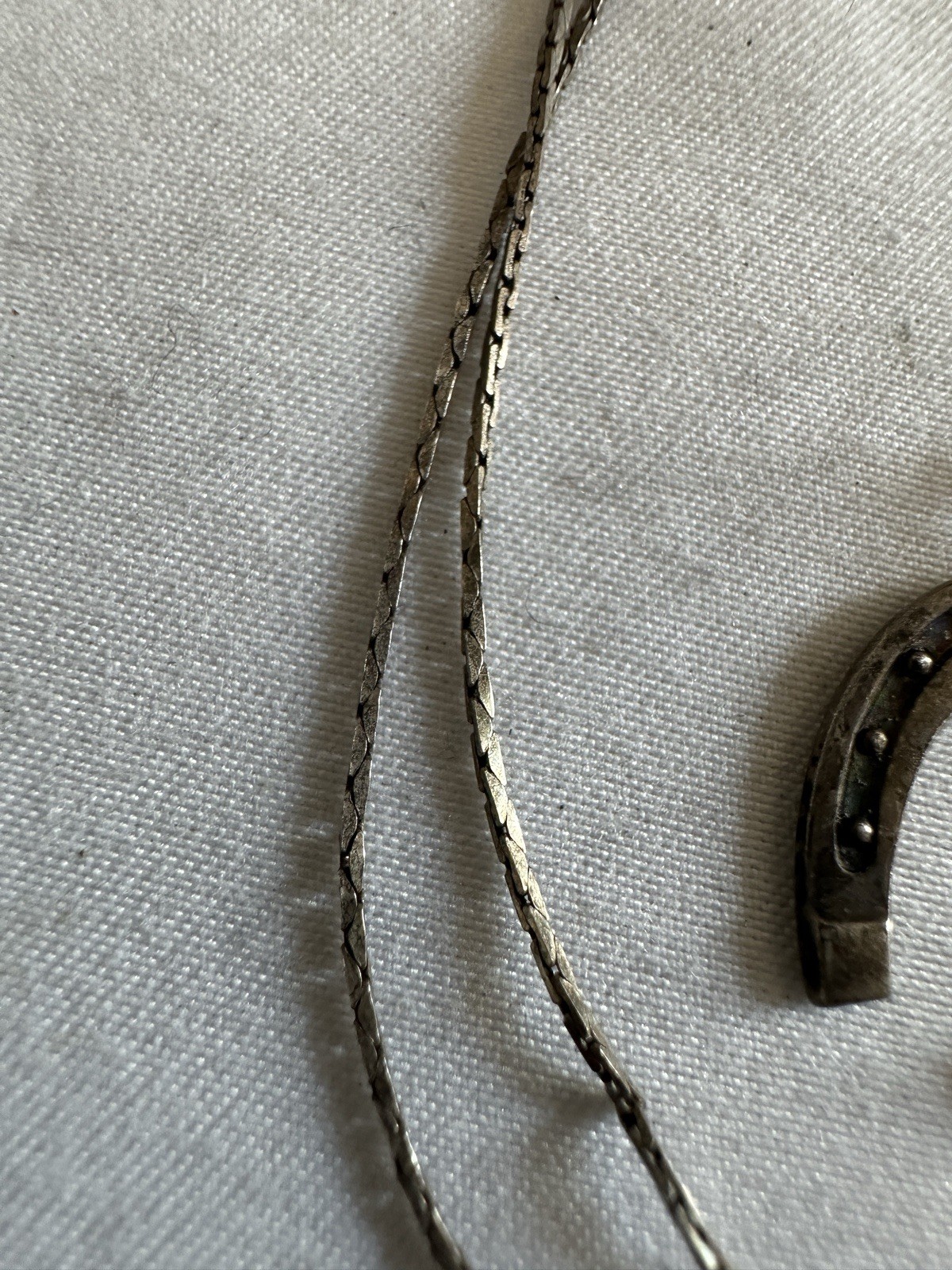 N.E. From Denmark Sterling Silver Pendant Necklace Italy 24” B19
