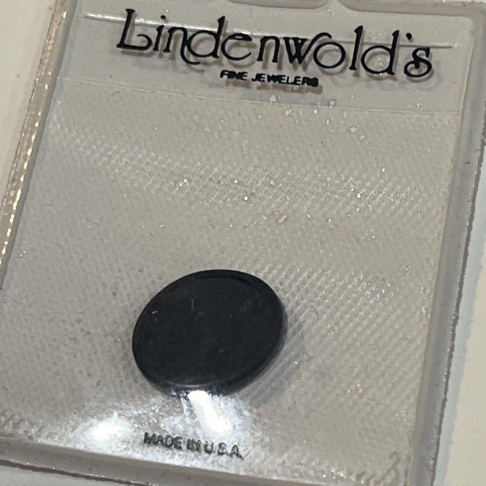Vintage Lindenwold’s Jewelry Stones Lot Clear Faceted & Black Cabochon Gem