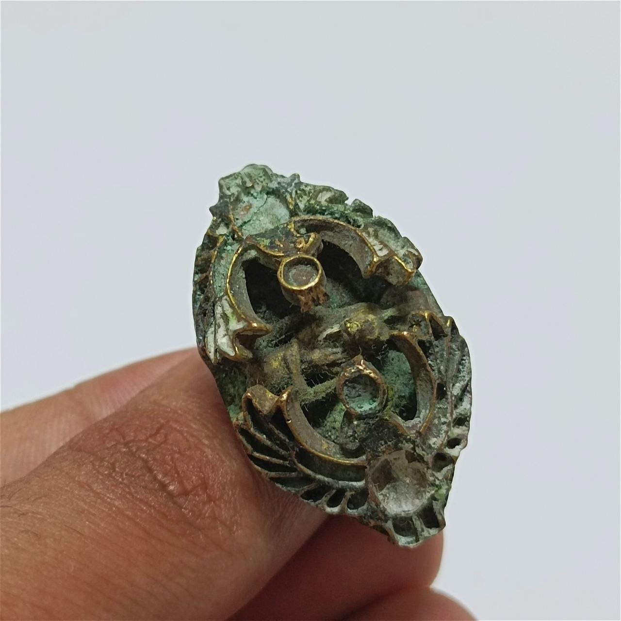 Vintage Handmade Bronze Ring, Rare Ornate Collectible, Unique Statement Jewelry