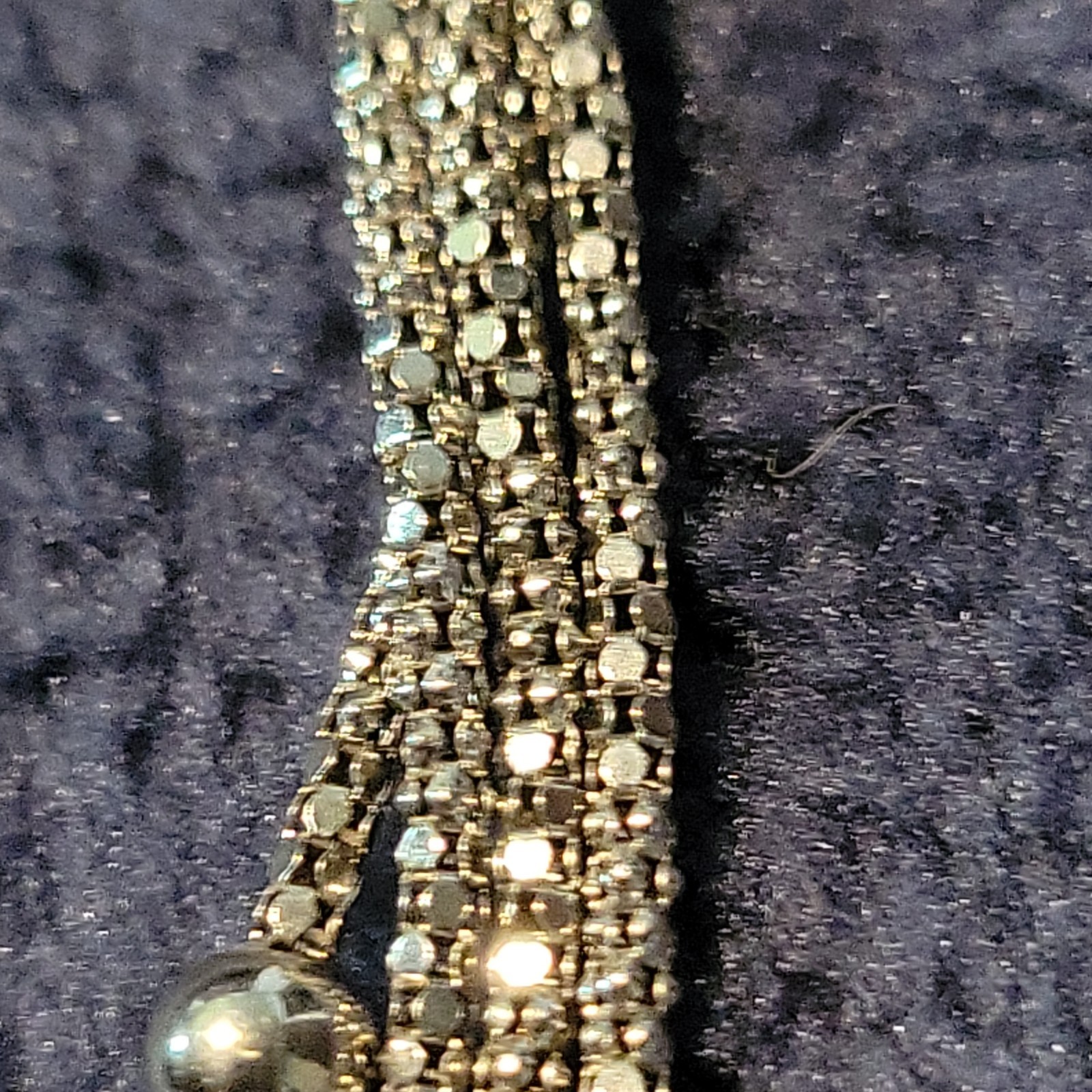 Vintage Italian Made 925 Silver 17″ Dangle Necklace and Bracelet