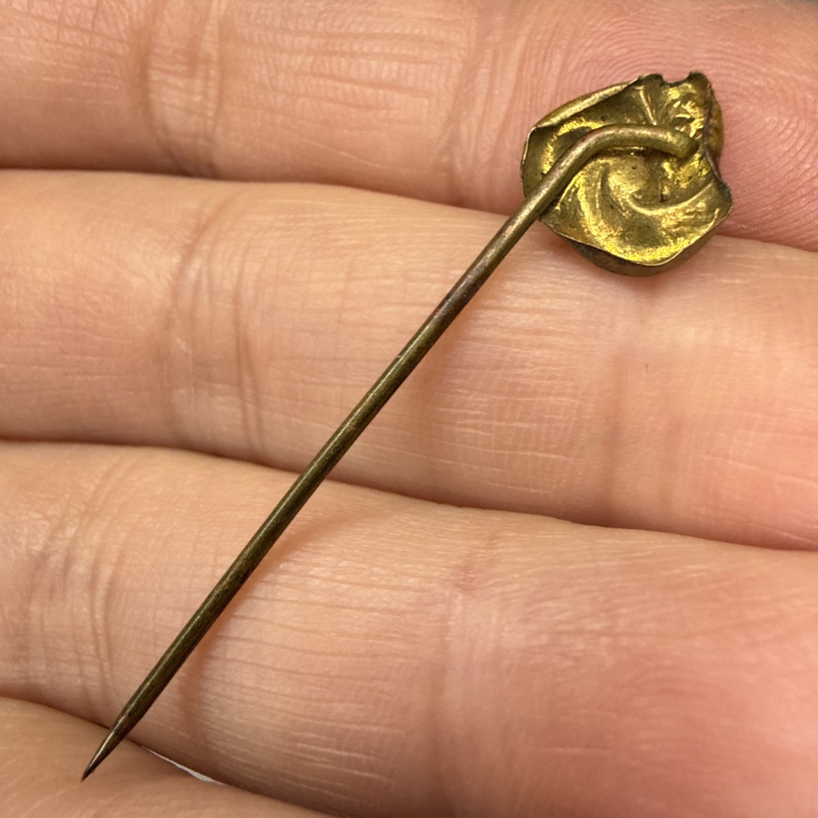 Art Nouveau Antique 1 3/4 in Hair Pin Stick Pin