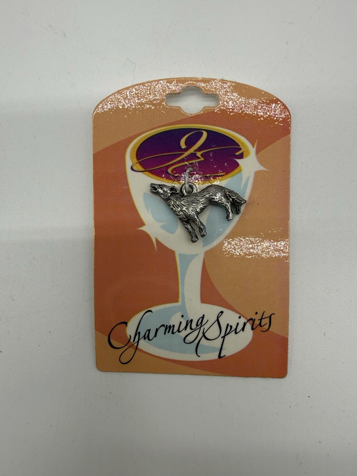 Vintage Pewter Coyote Wolf Charm For Necklace Or Bracelet NEW
