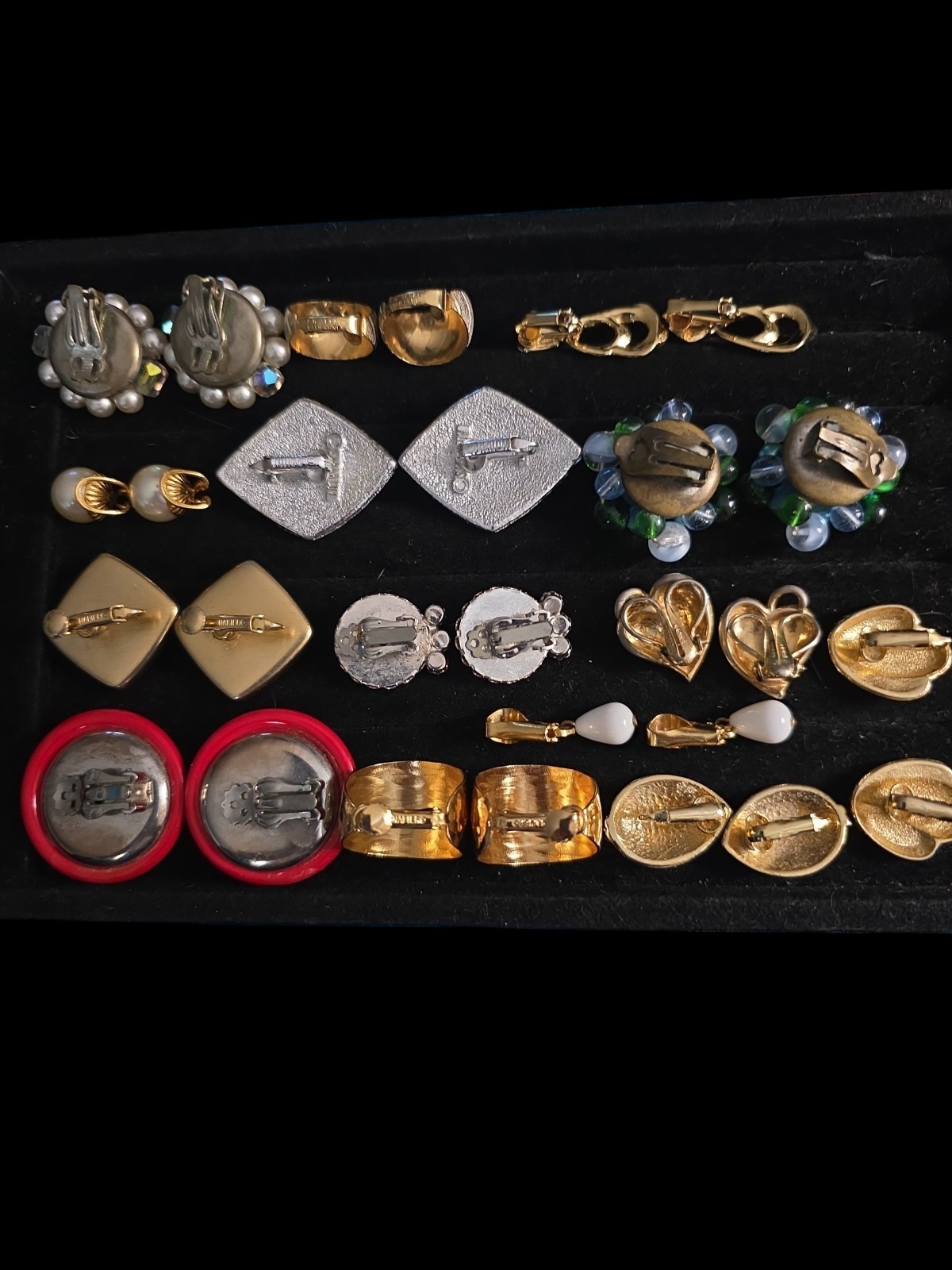 Vintage Napier Segal Sarah Cov & Other Clip Earring Lot 14 Pair