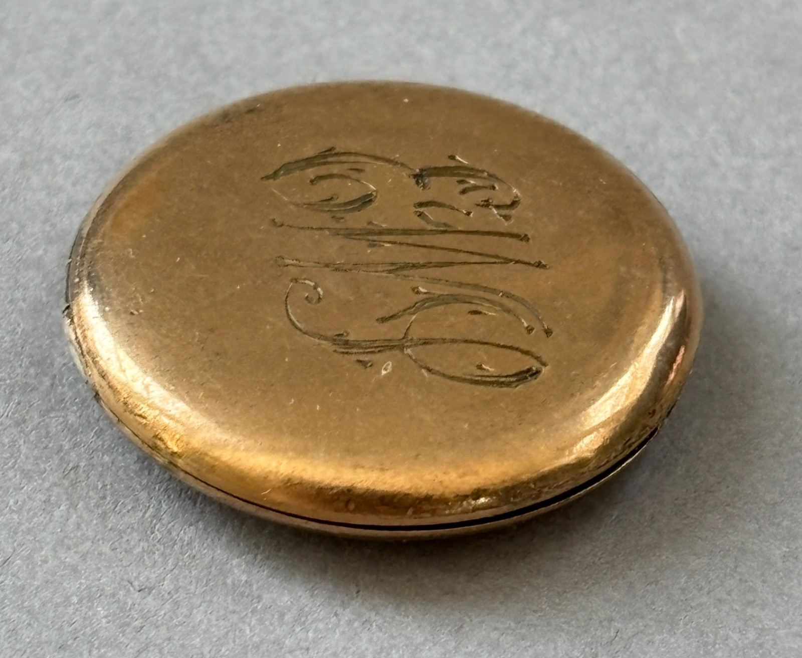 Antique W&SB Odd Fellows IOOF Gold Filled Locket Watch Fob Pendant MISSING BAIL