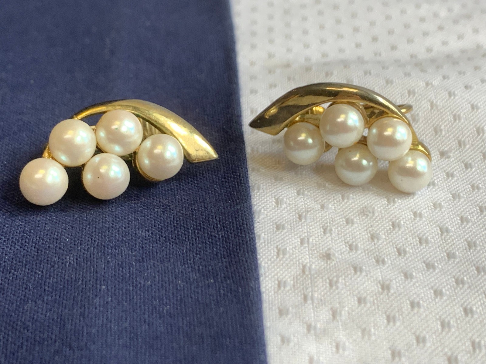 Vtg Clip-On Earring Lot Costume Jewelry Trifari Napier Avon Cloisonne Enamel