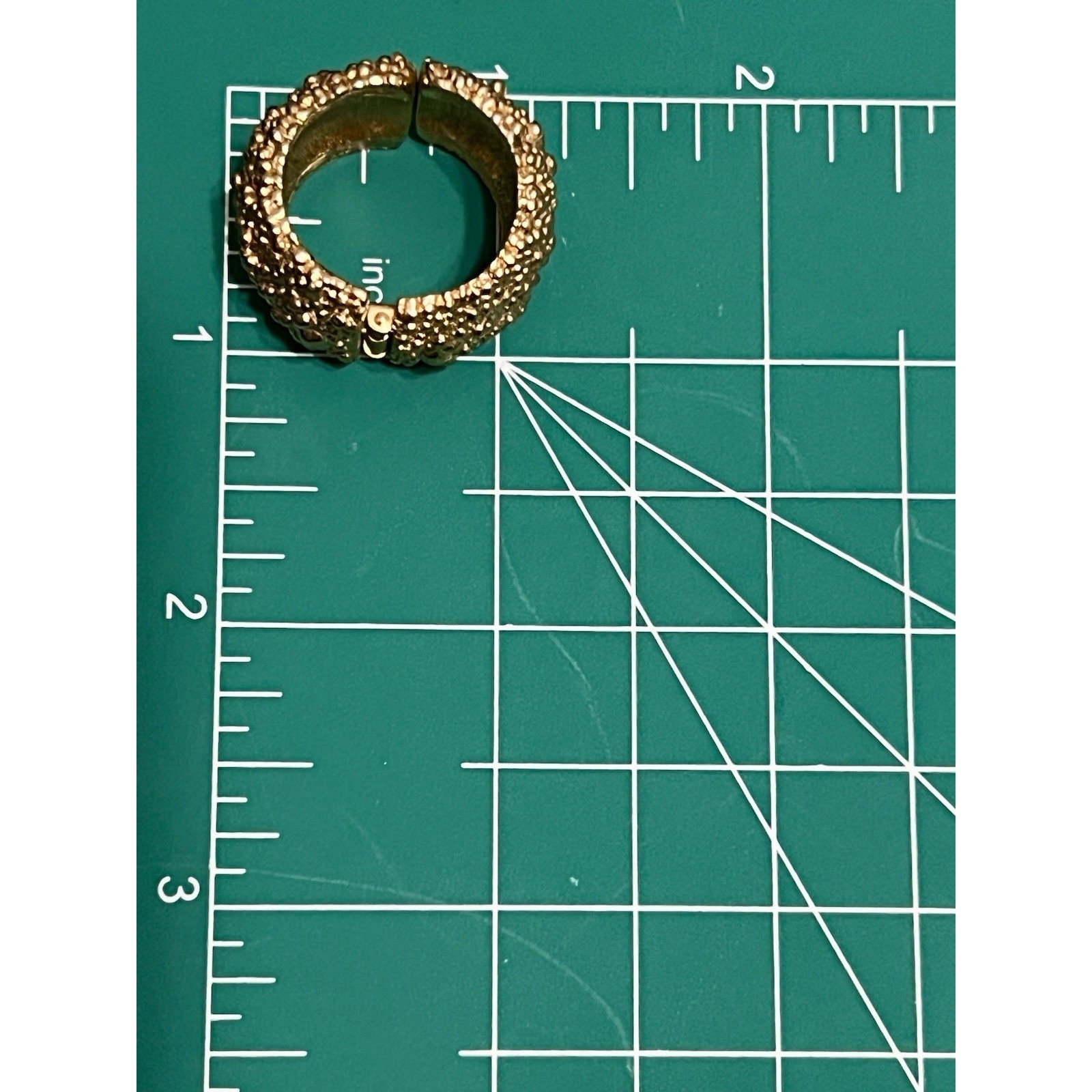 Vintage Napier Gold Nugget Hoop Earrings Bold Chunky Hinged Closure 1950s