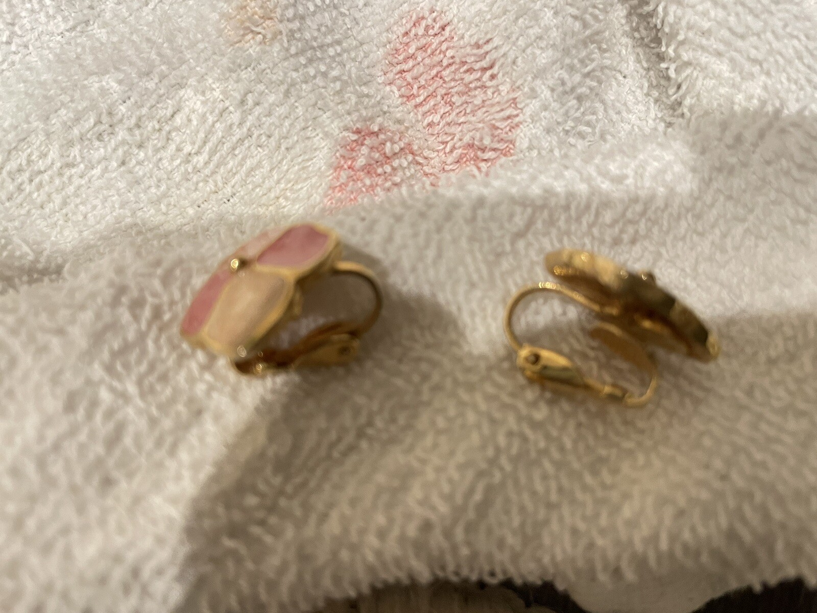 Vintage Clip On Earrings Set Of 10 Different Styles And Shapes And Color.