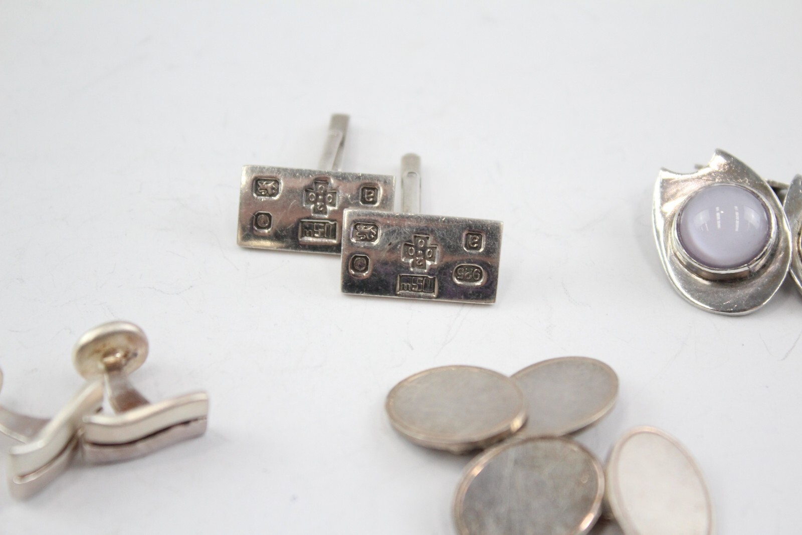 Sterling Silver Gents Accessories MOP Inlay Millennium Ingot x 6 (60g)