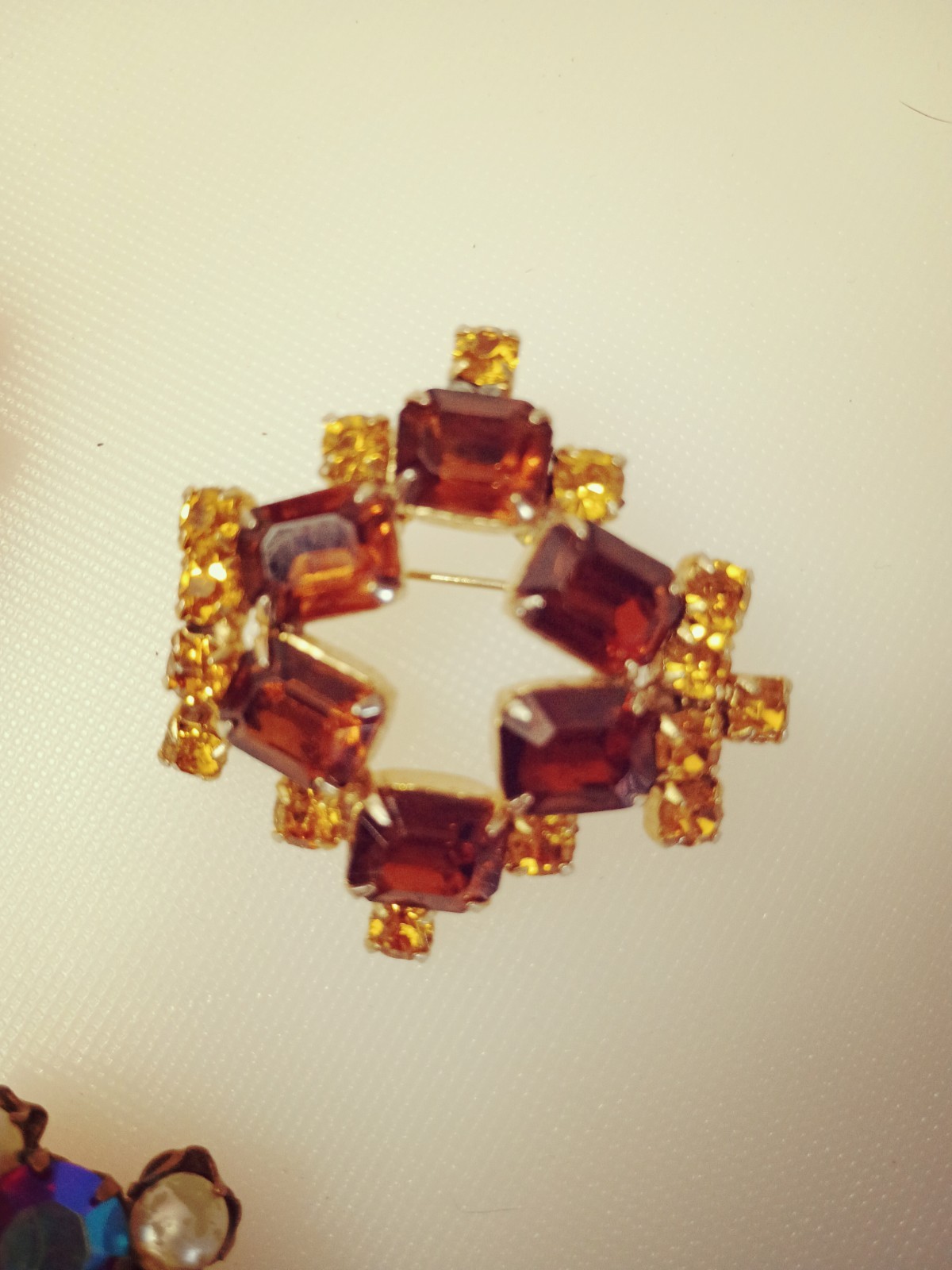 Rhinestone Brooch Vintage Jewelry Lot of 5 Brooches
