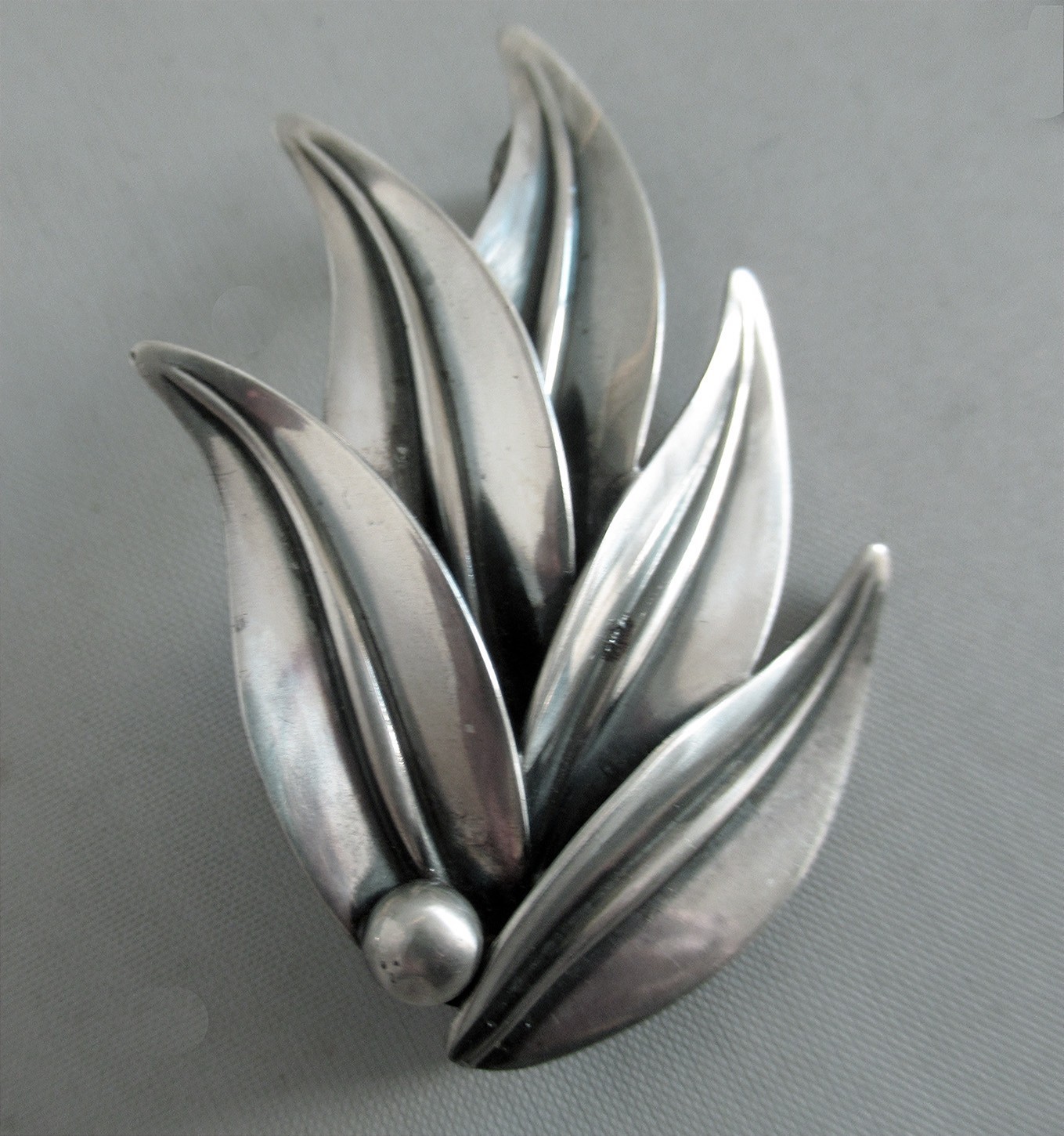 2 INCHES N. E. FROM DENMARK STERLING BROOCH
