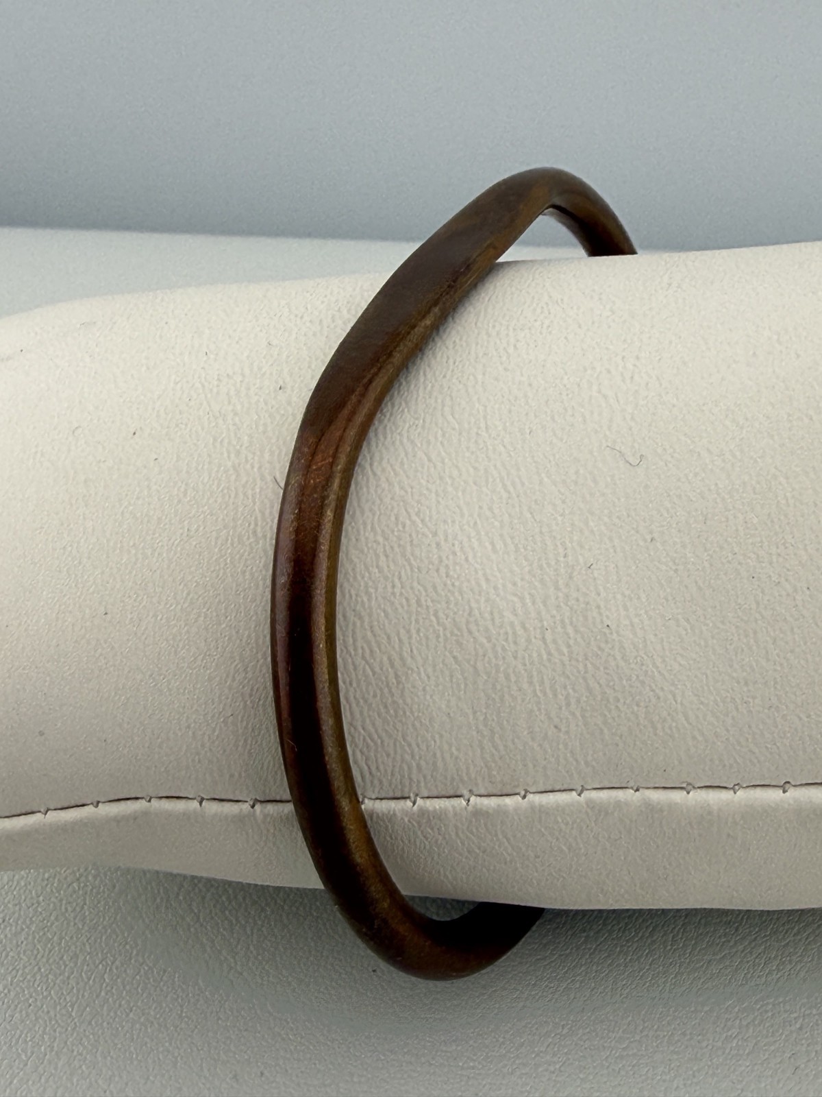 Vintage Copper Open Cuff Bracelet Rustic Patina Heavy Size 7.25
