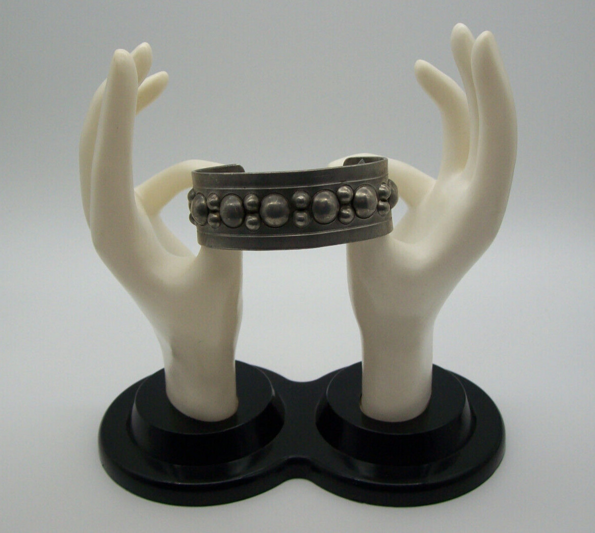 Vintage E Christophersen Brutalist Bracelet, Norway, Signed