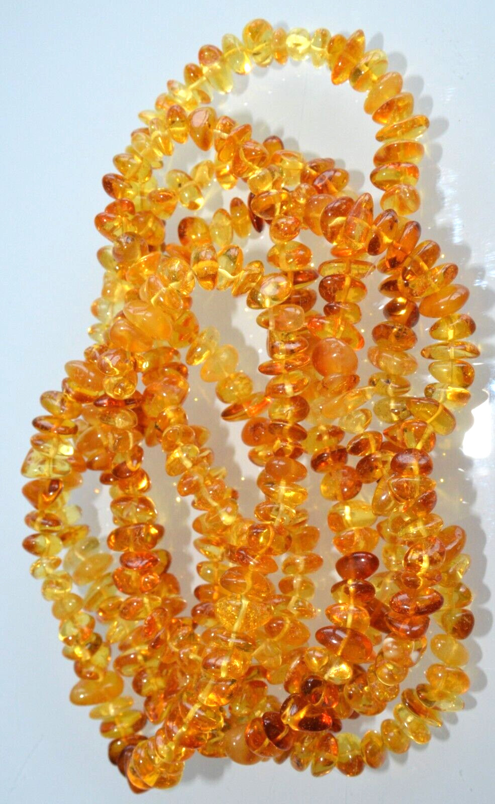 ✅135 cm=46gr RUSSIAN SOVIET BALTIC AMBER BEAD NECKLACE 琥珀 BRACELET STONE PENDANT