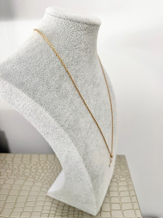 Vintage Avon Gold Tome Letter ‘P’ initial Pendant Necklace Layering Y2K