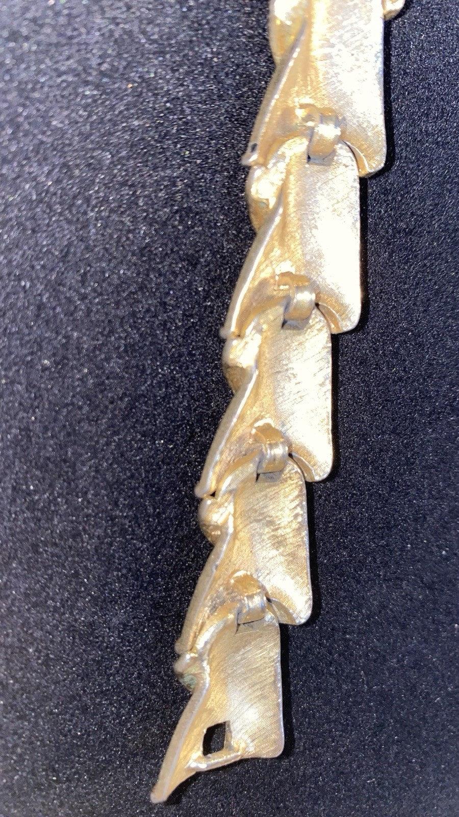 Vintage Trifari Gold Tone Ribbon Bracelet Unique