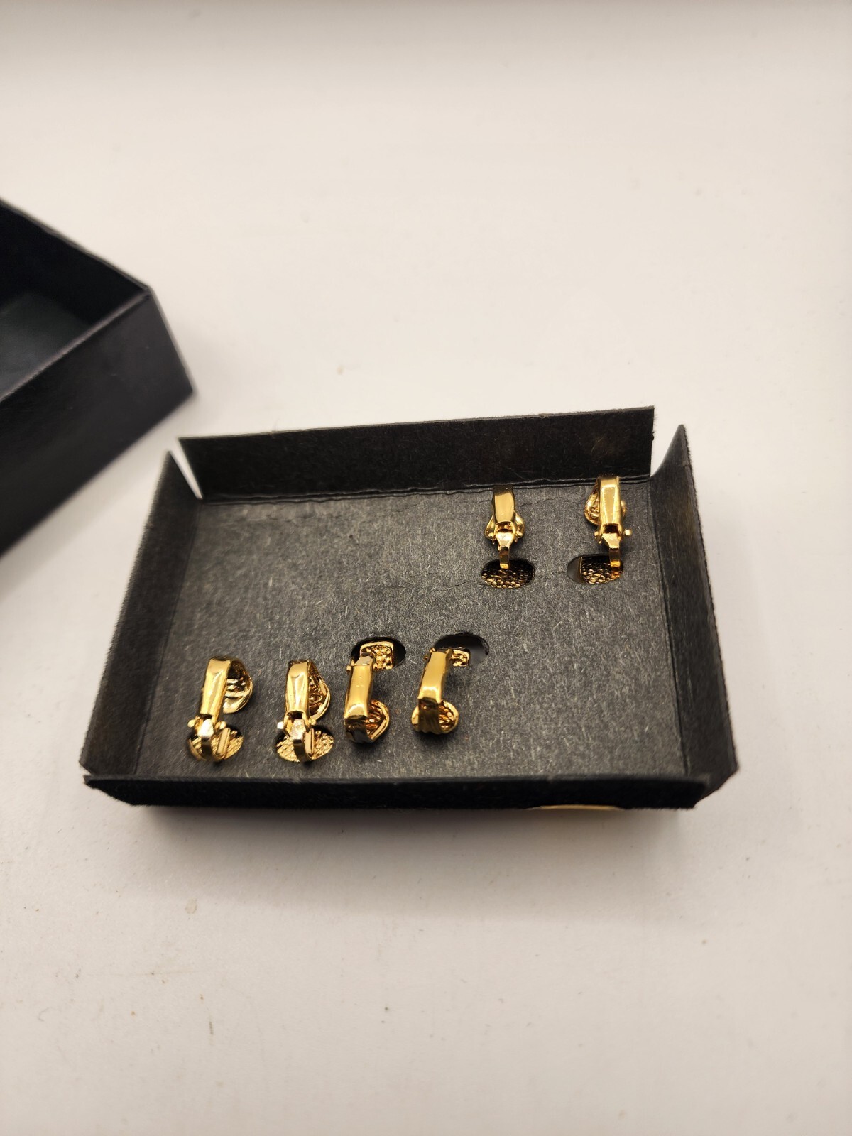Genuine Dimond Dust Evan St. Claire Clip On Earrings