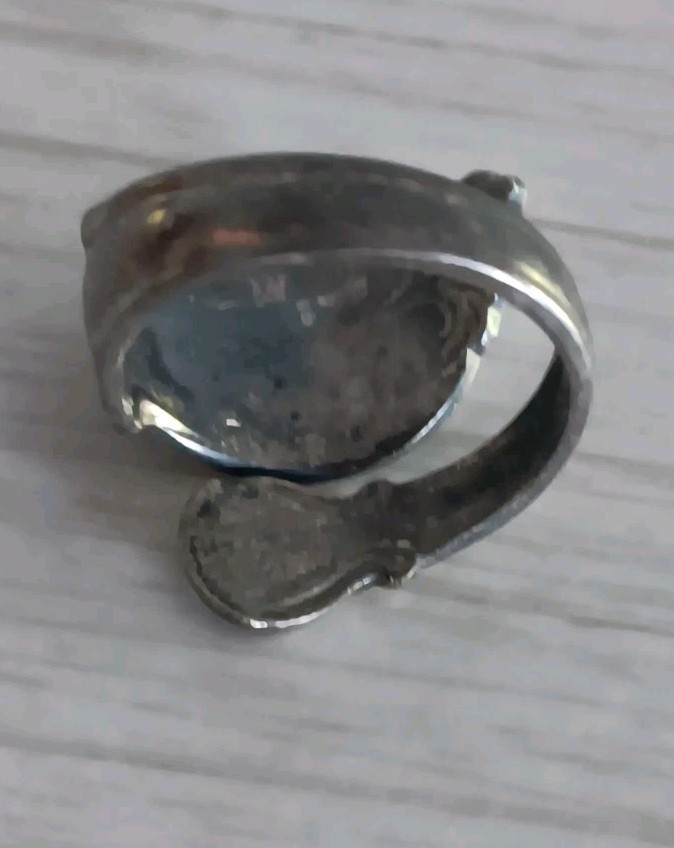 Vintage *Damaged* Rogers Silverplate Upcycled Spoon Ring Size 6