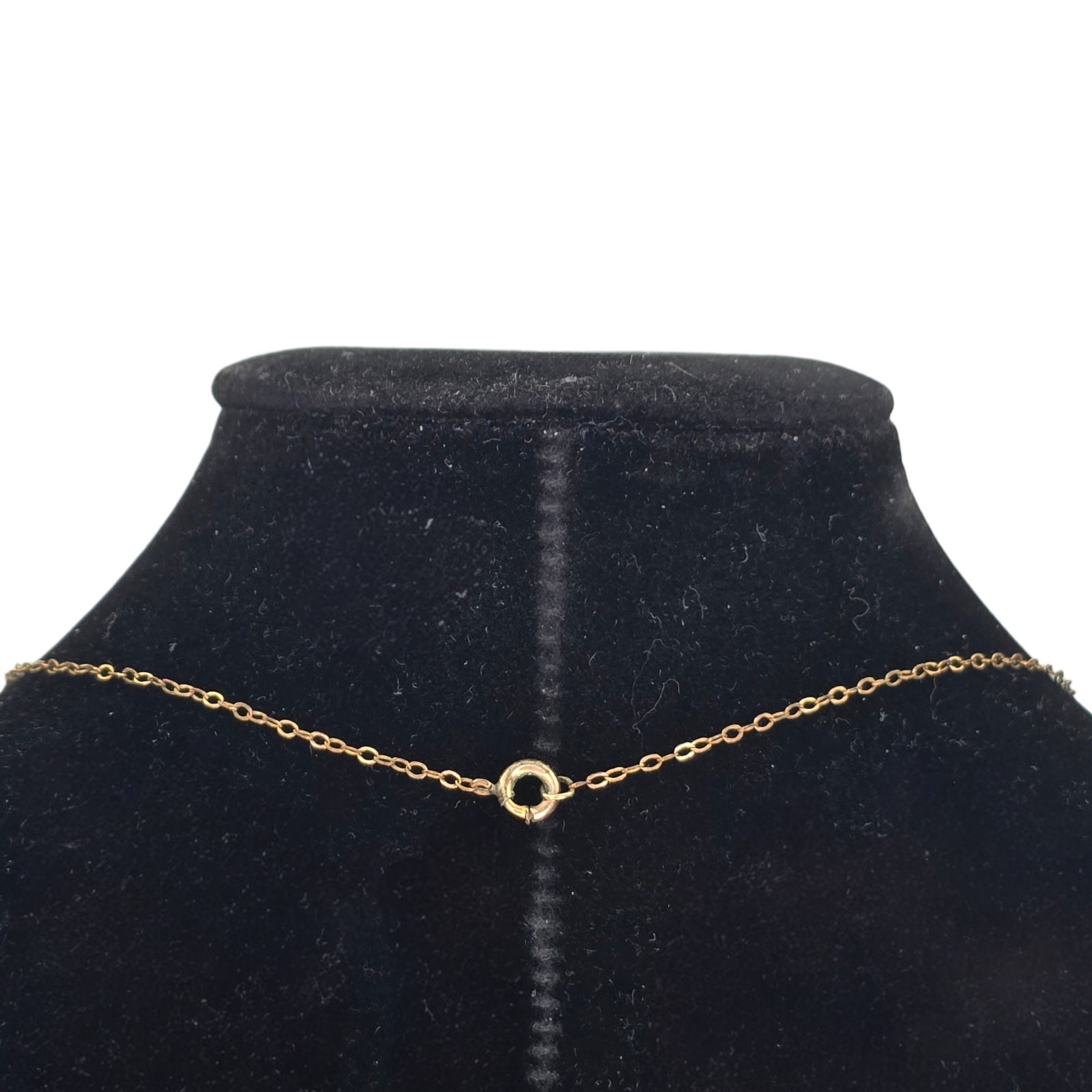 Antique Victorian Gold Filled GF Rhinestone Religious Cross Pendant Necklace