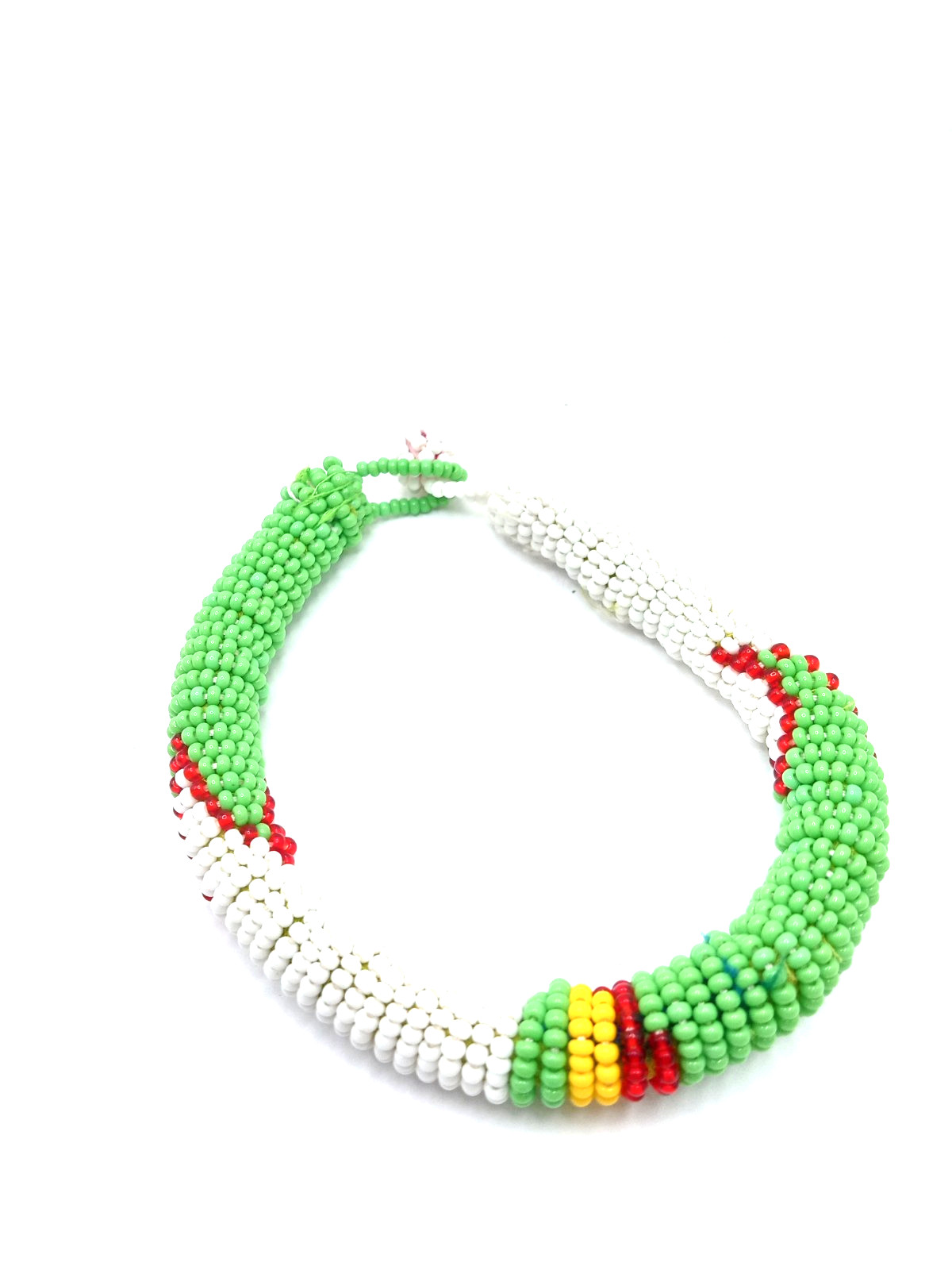 Vtg Native American Seed Bead Necklace Waterfall Style Bonus Seed Bead Bracelet