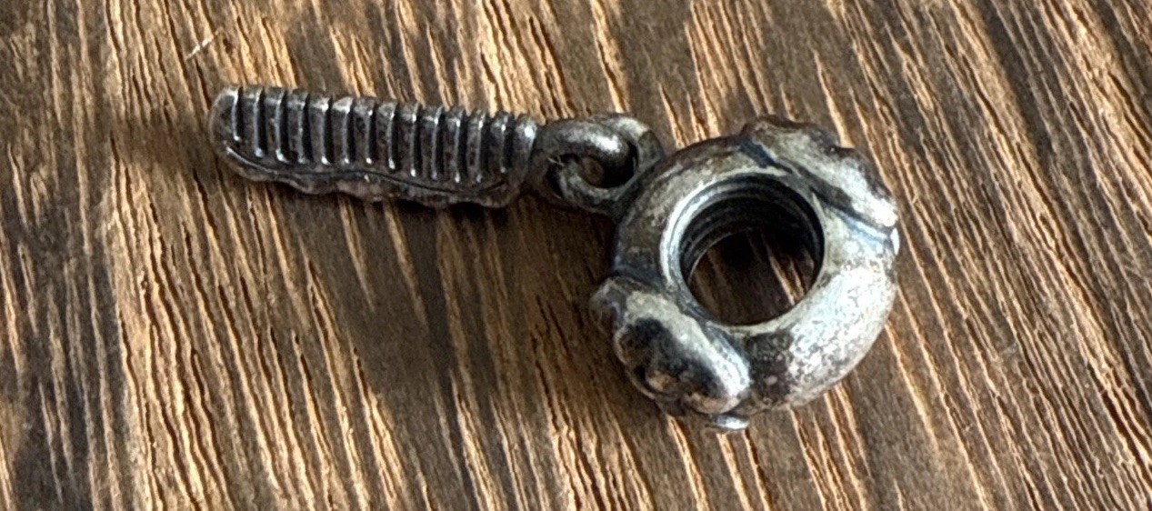 RETIRED Pandora Comb Charm Sterling Silver 925 ALE Lovely Dangle Drop 22mmL