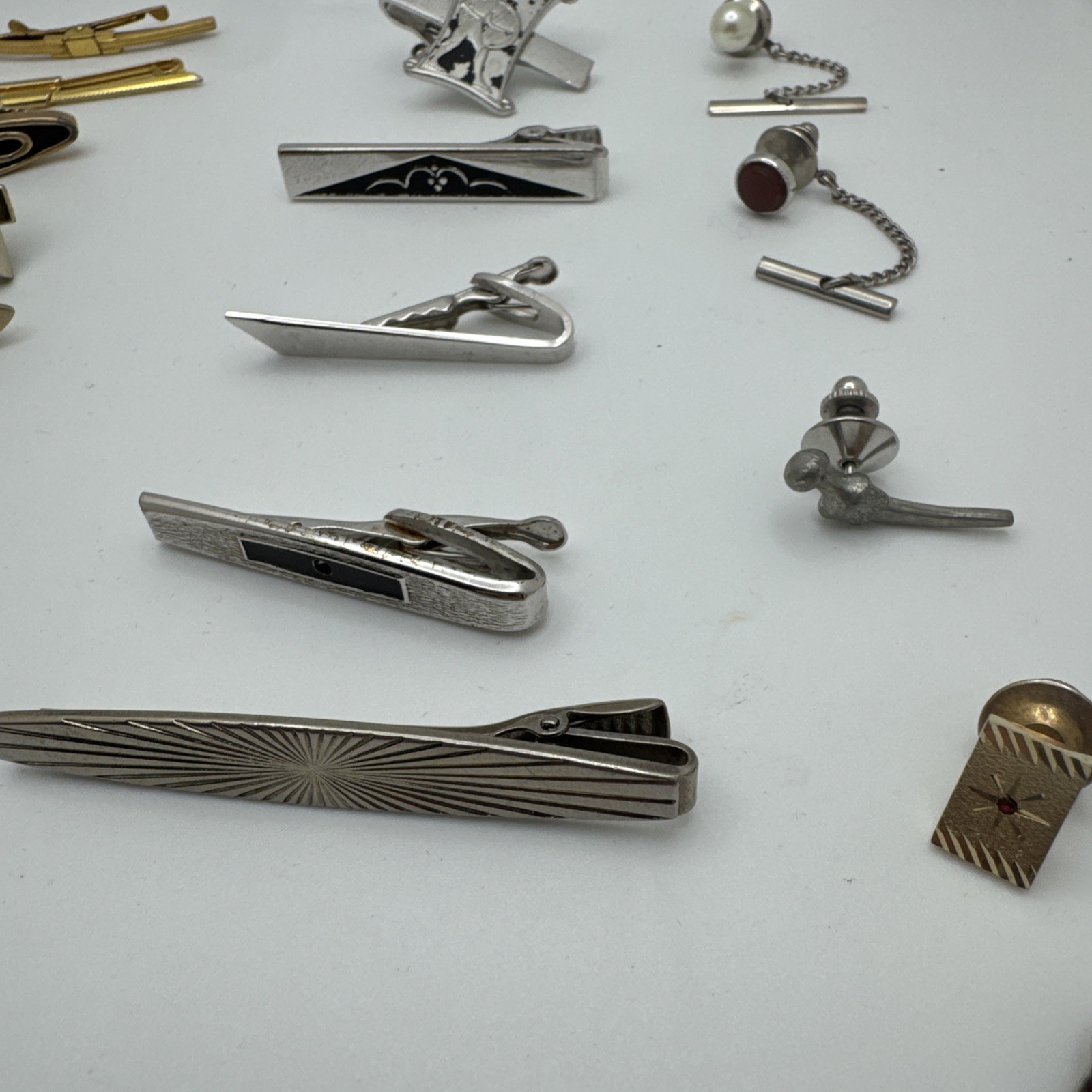 Vintage Now Tie Tack Tie Clip Cuff Link Lot Sale Men’s Fashion Read