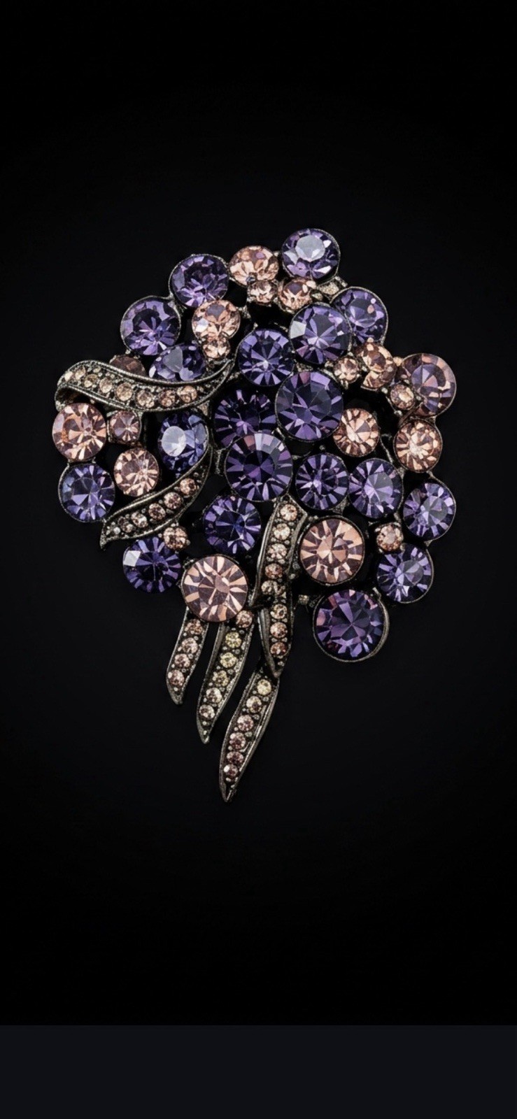 Joan Rivers Classics Collection Flower Bouquet Brooch
