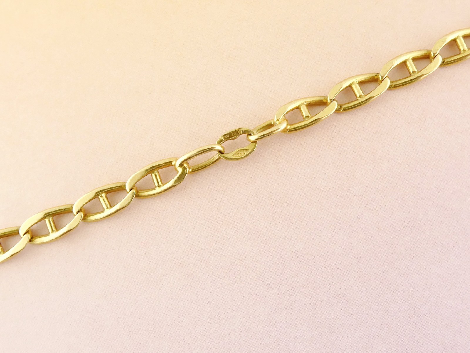 Estate Italian 18K Gold Solid Anchor Mariner 4.2mm /25″ Unisex Chain | 24.8grams