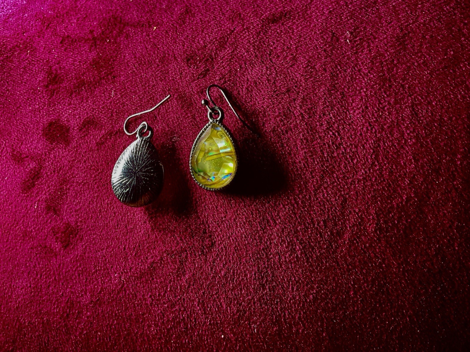 Vintage Holiday Daily Interesting Multicolor Stone Drop Earrings Dangle
