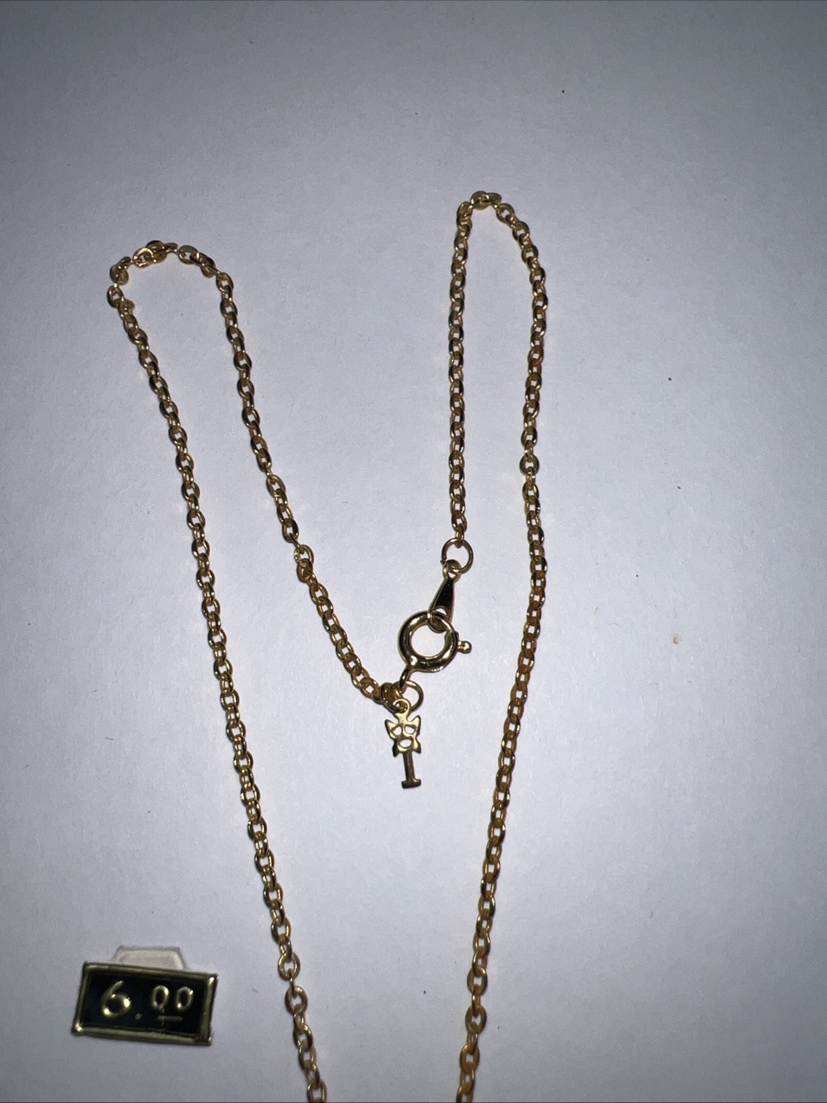 VTG NWT Trifari May Birthstone Cube Necklace Emerald Crystal 15” Modernist